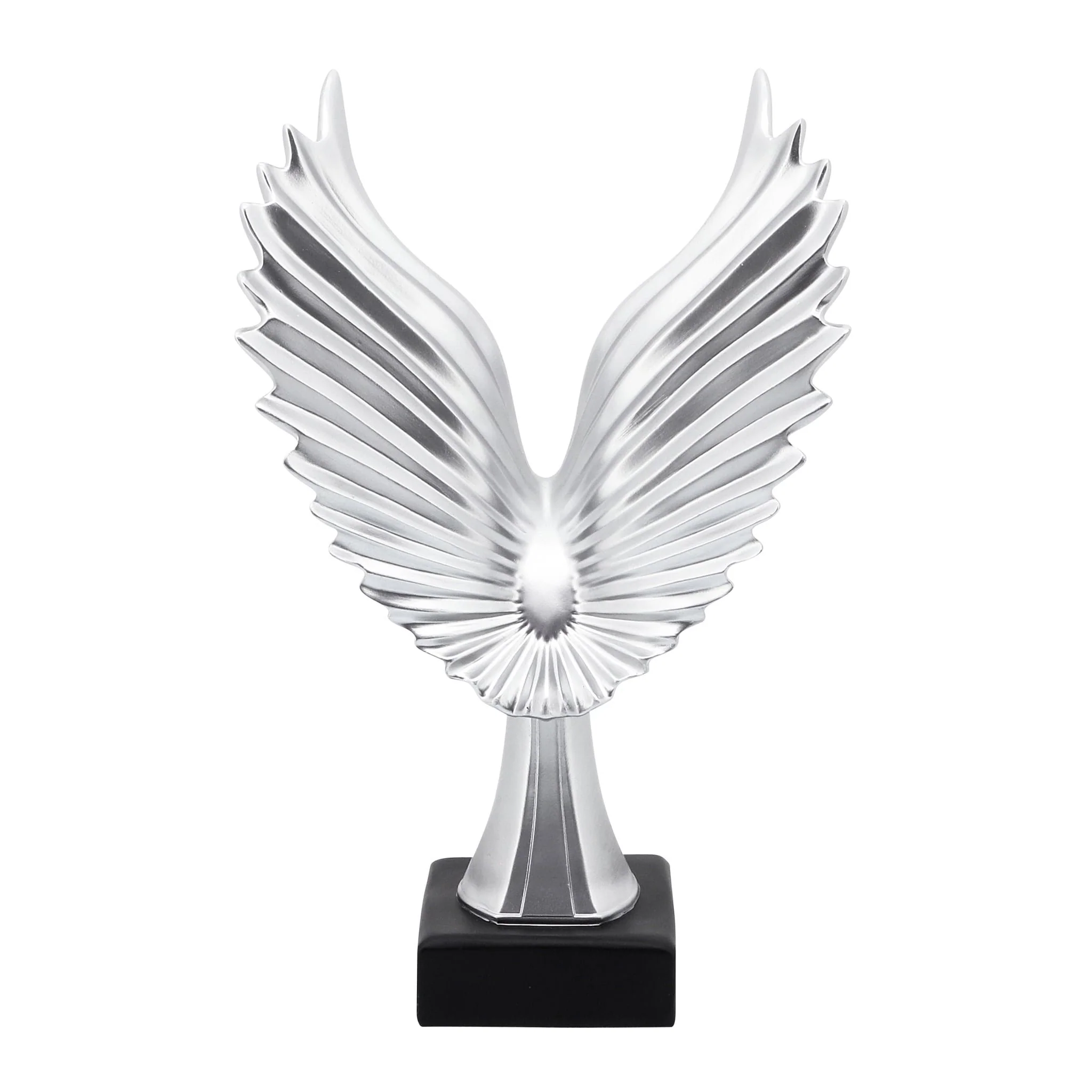 Resin 14"h Eagle Table Accent, Silver - Image 3