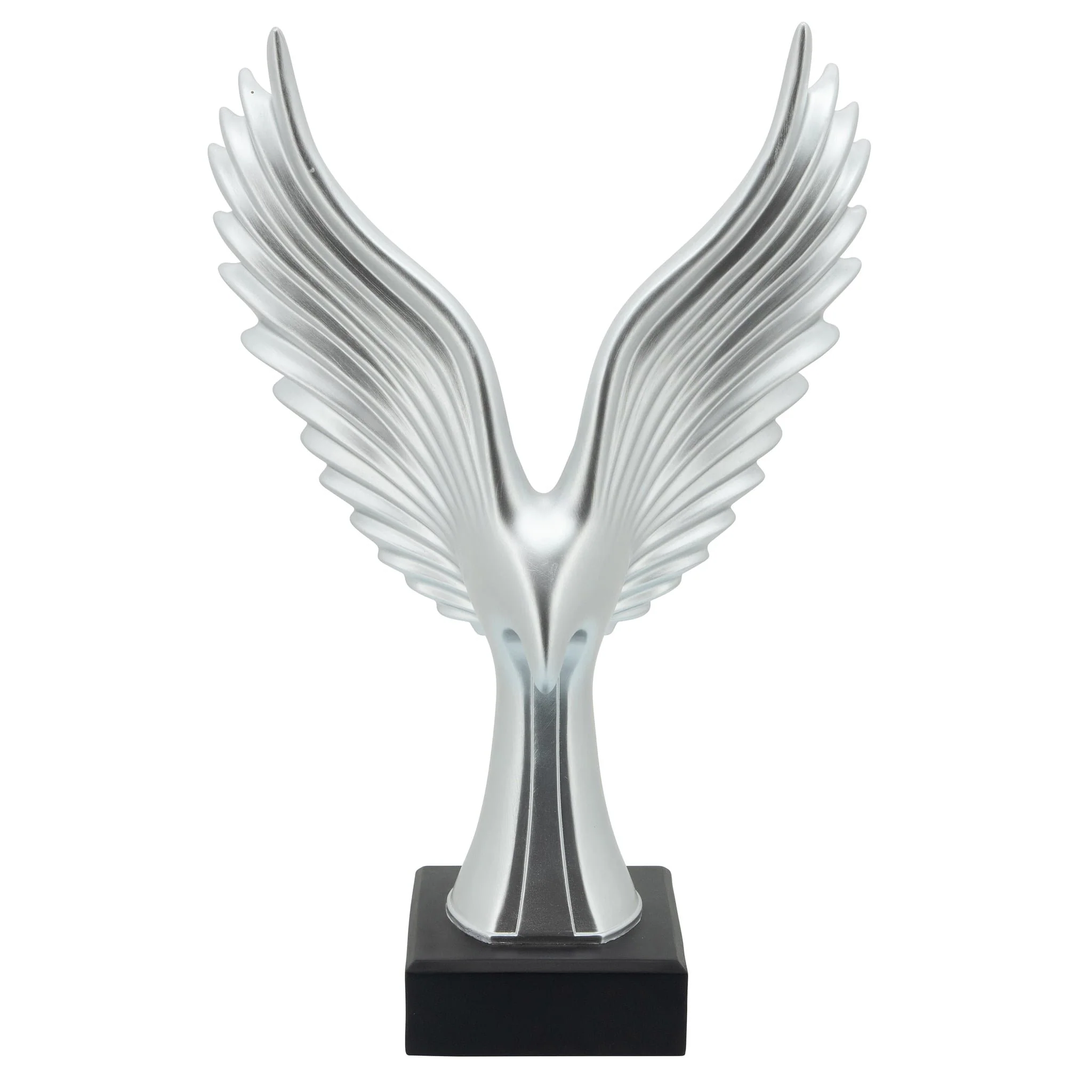 Resin 20"h Eagle Table Accent, Silver - Image 2