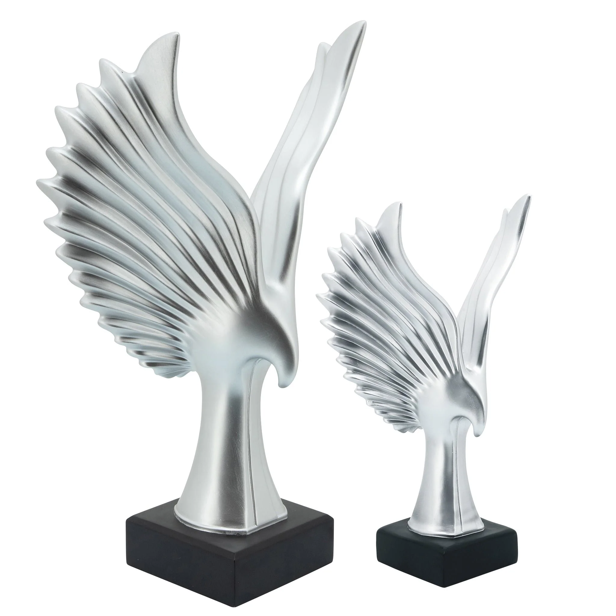 Resin 20"h Eagle Table Accent, Silver - Image 5