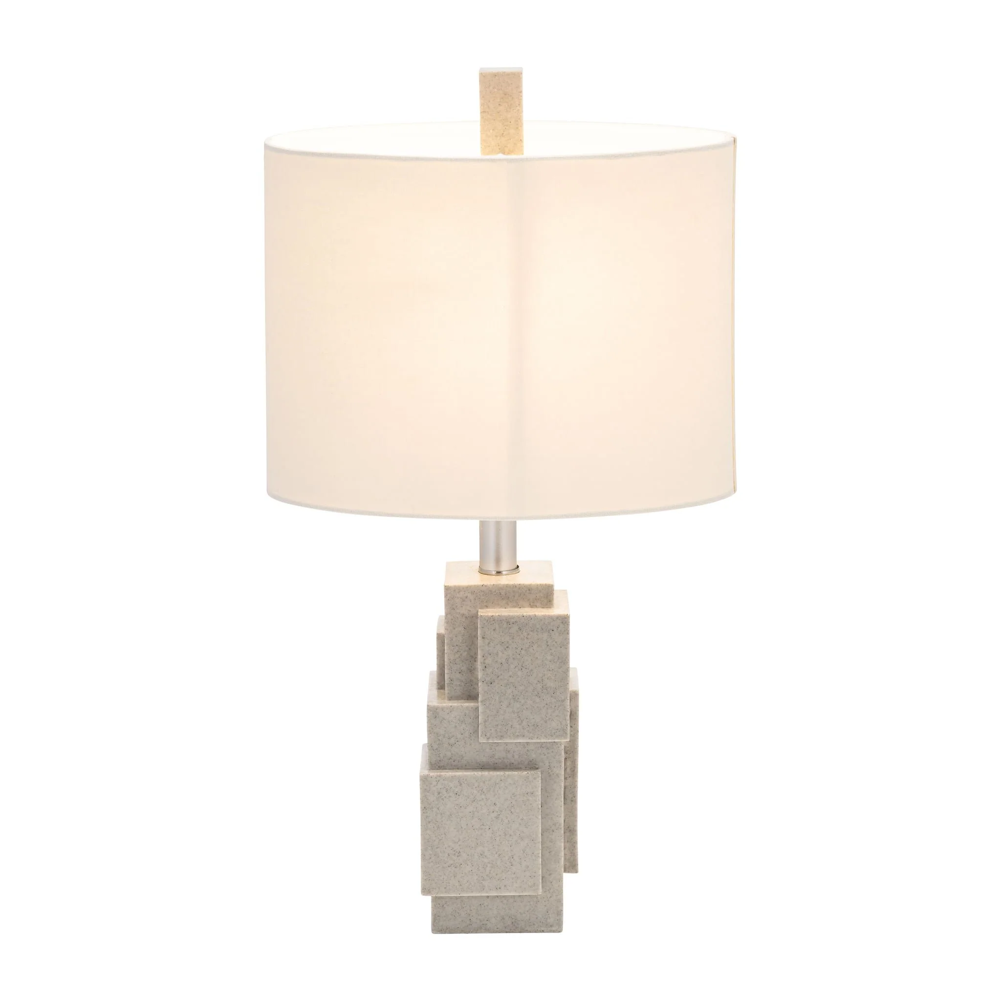 Resin 22" Blocks Table Lamp,gray - Image 2