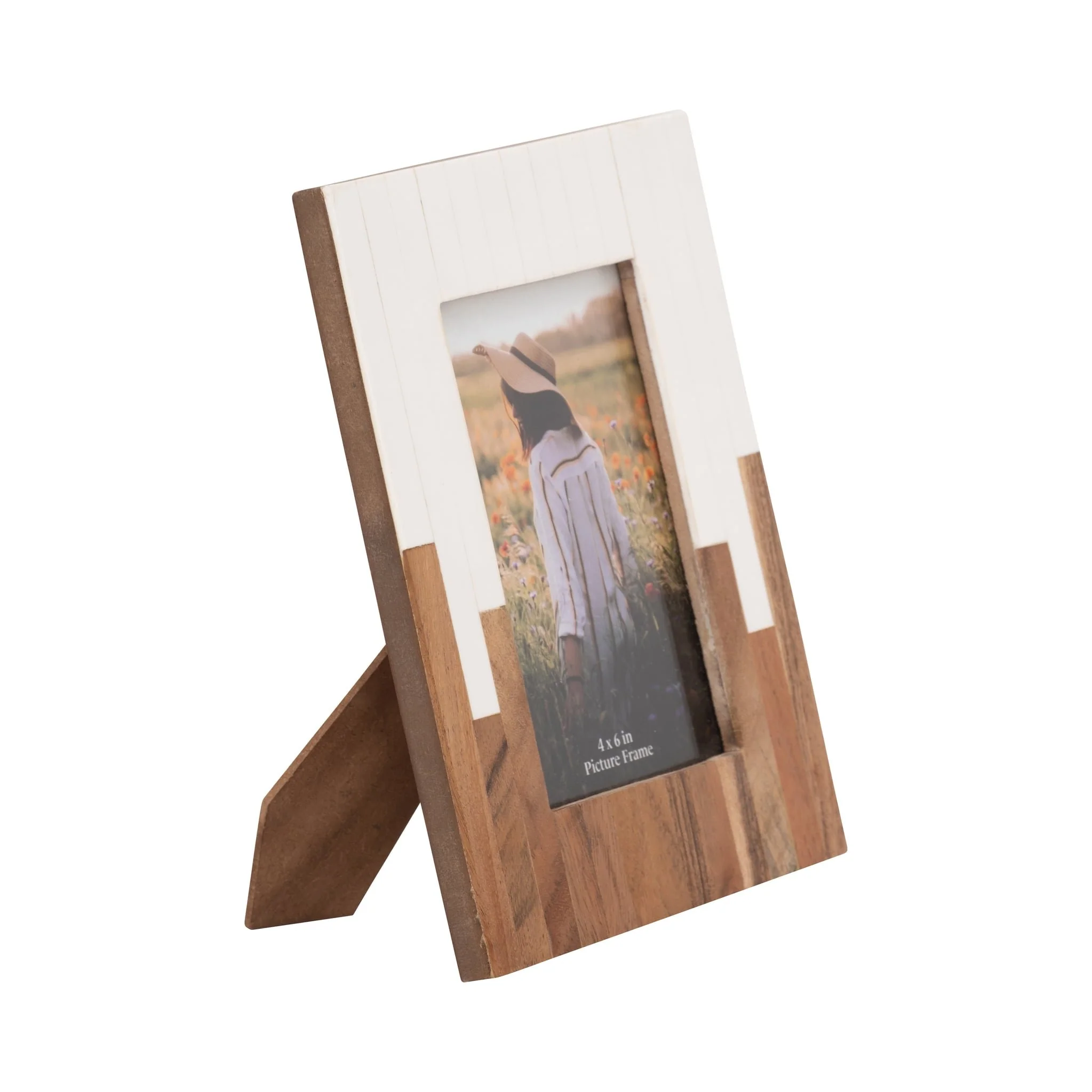 Resin, 4x6" 2-toned Frame, Natural/white - Image 2