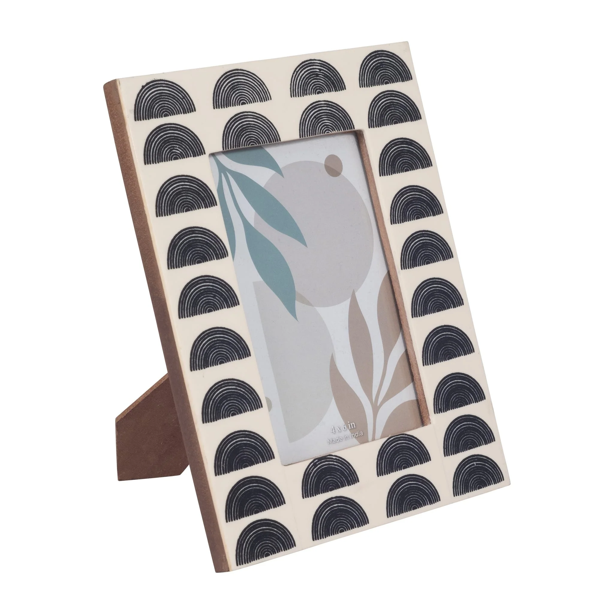 Resin, 4x6 Black Arches Photo Frame, Ivory/black - Image 2