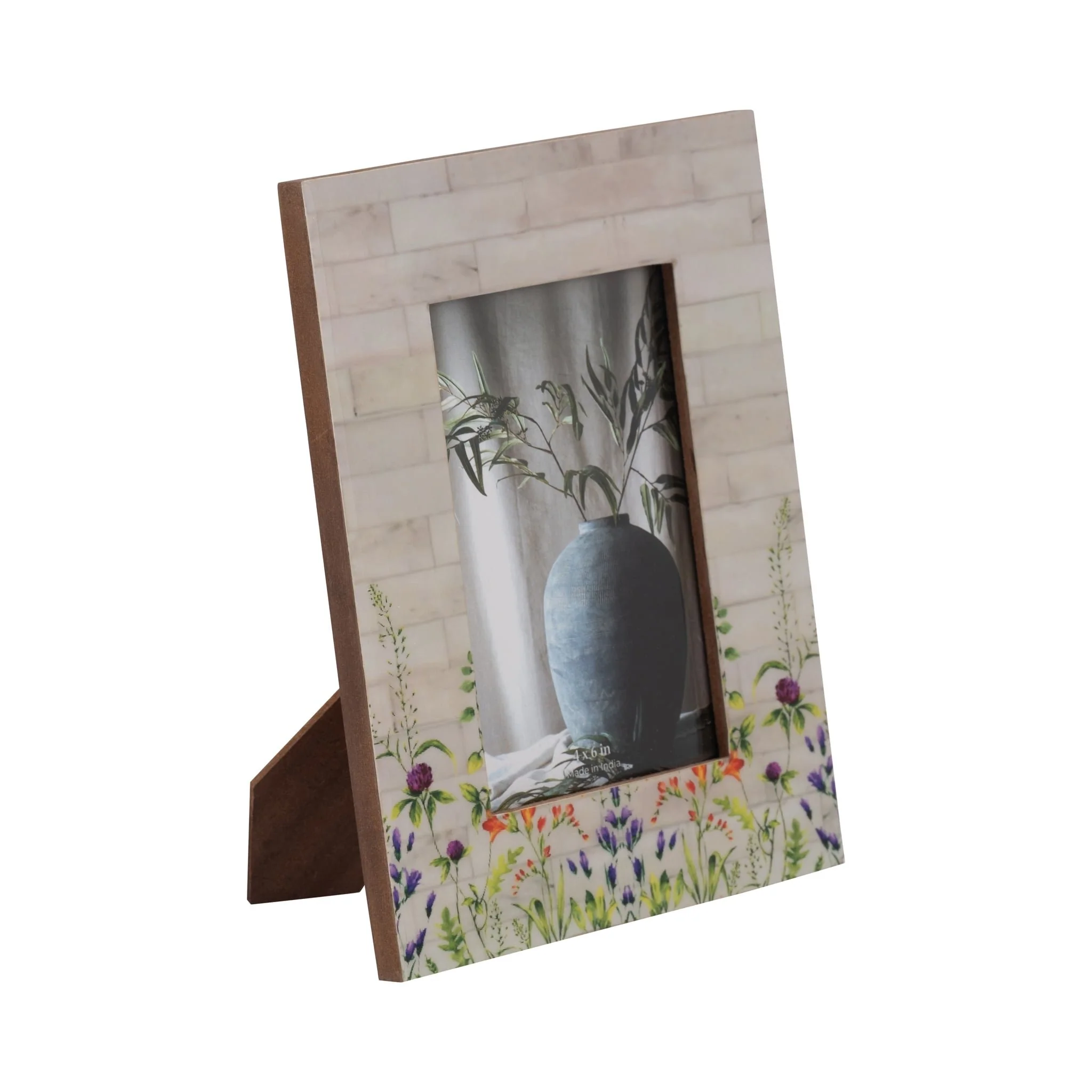 Resin, 4x6 Purple Flower Field Photo Frame, Multi - Image 2