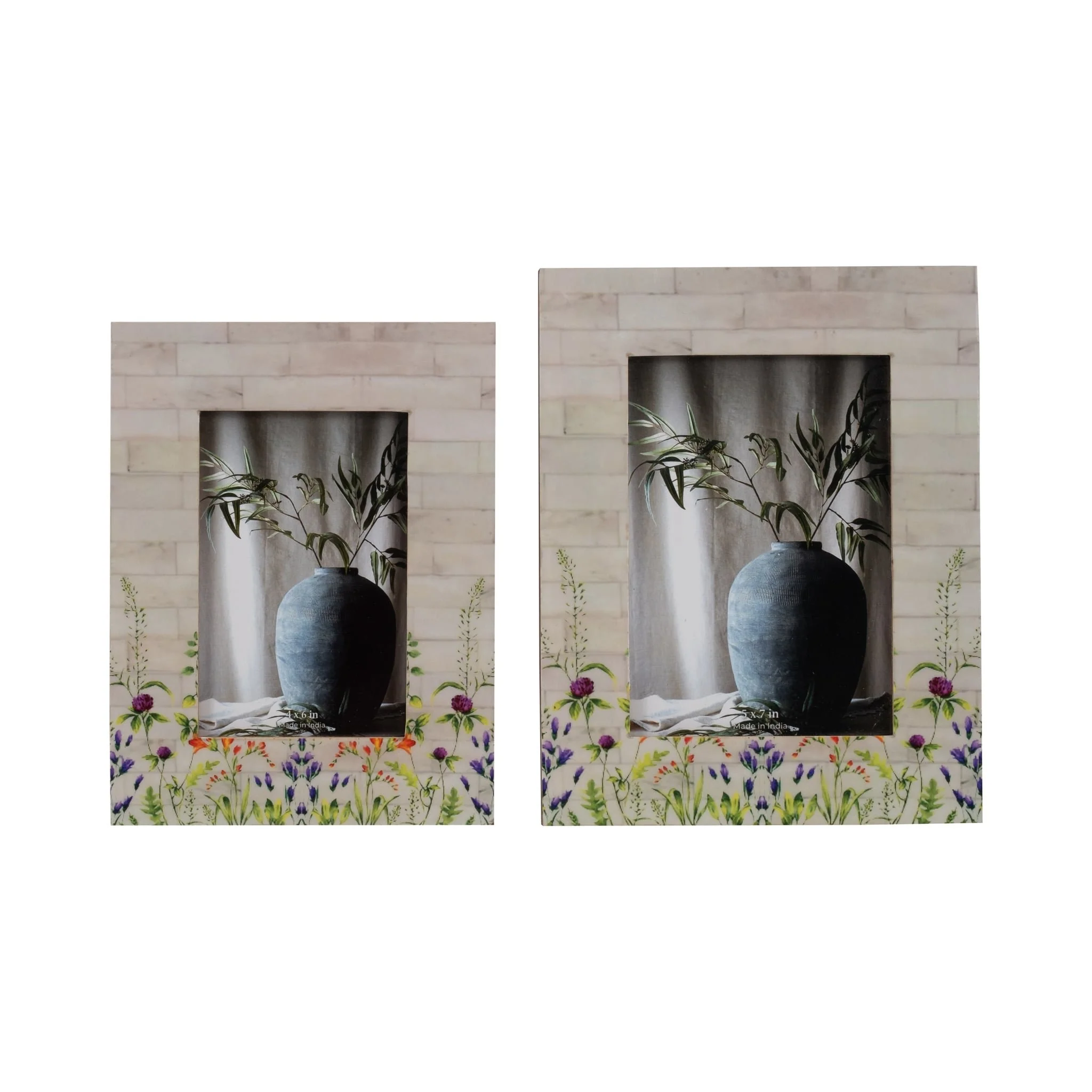Resin, 4x6 Purple Flower Field Photo Frame, Multi - Image 6