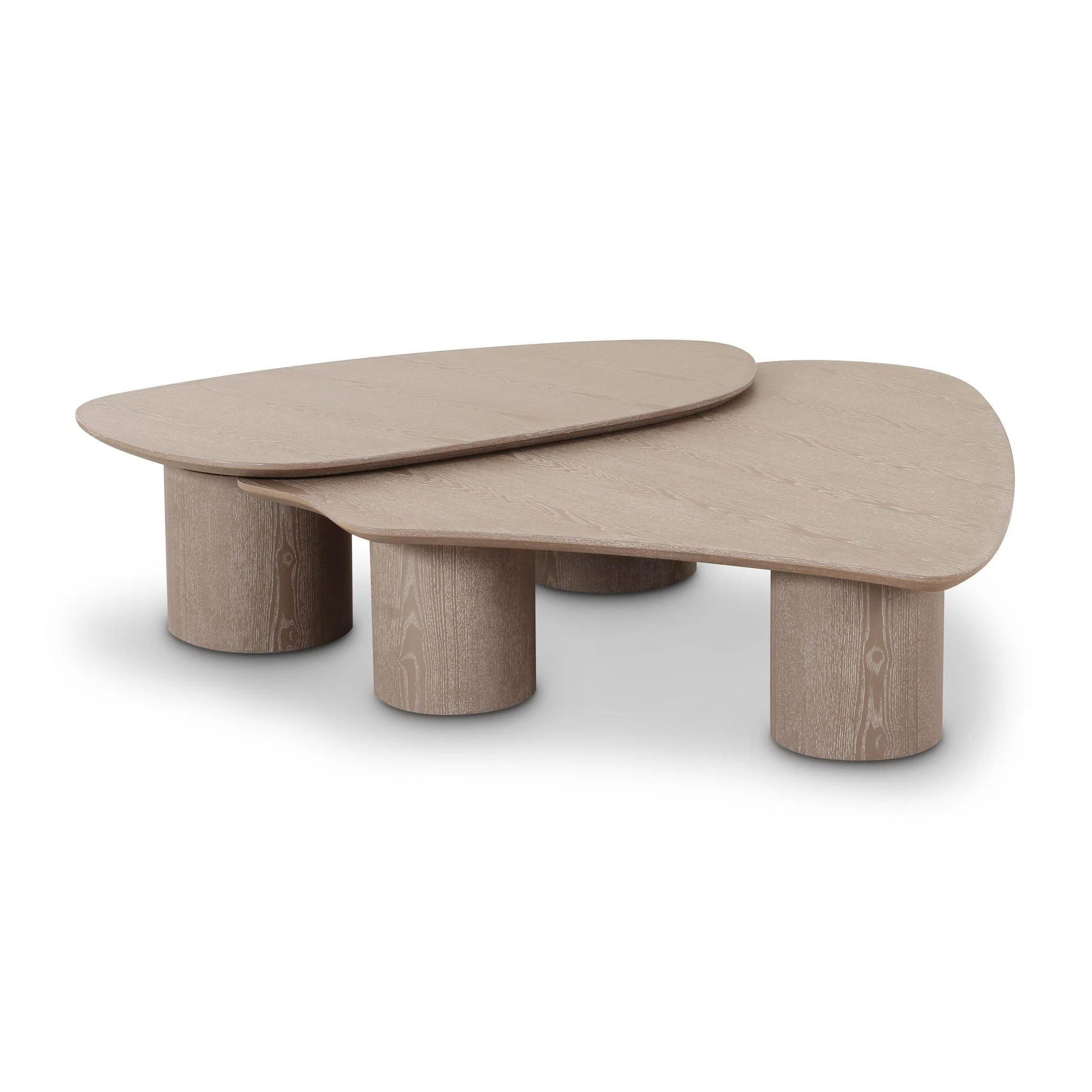 Rhema Washed Ash Nesting Coffee Table Set - Image 3