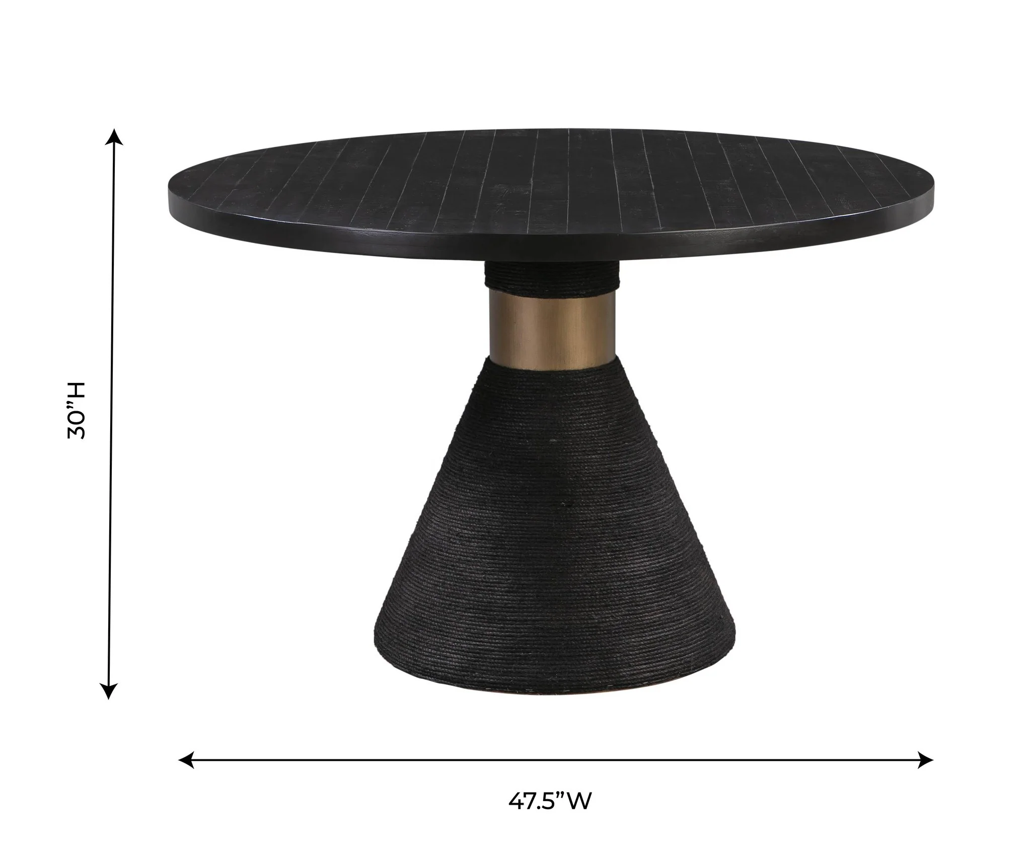 Rishi Black Rope Round Table - Image 6