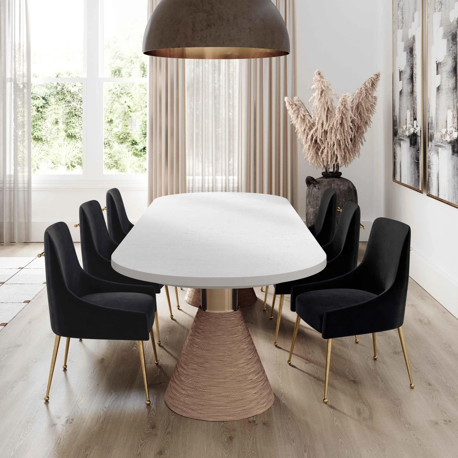 Rishi Natural Rope Oval Table - Image 2