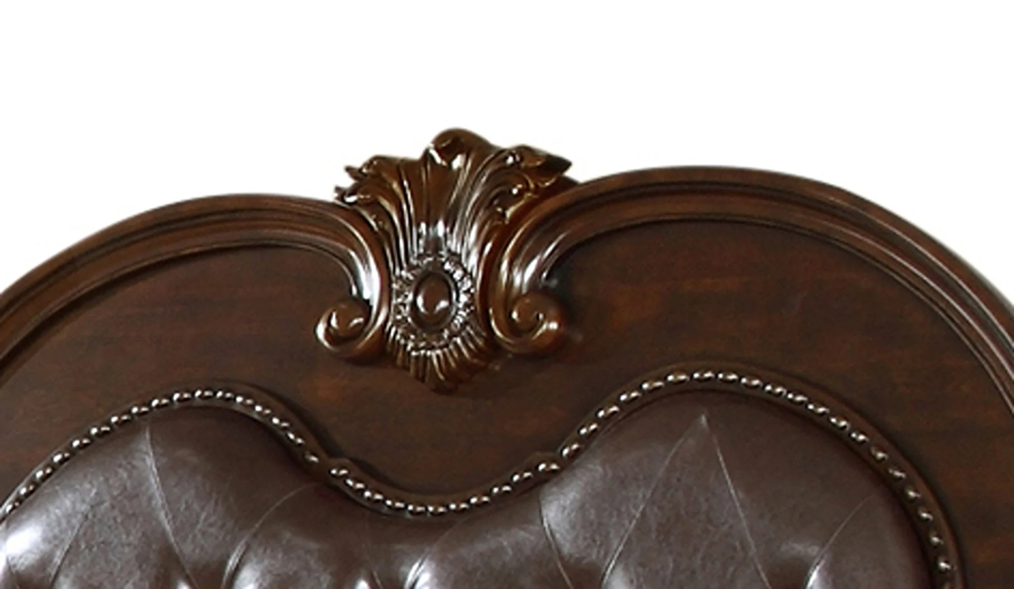 Roma 4 Pc King Bed Dark Walnut - Image 3