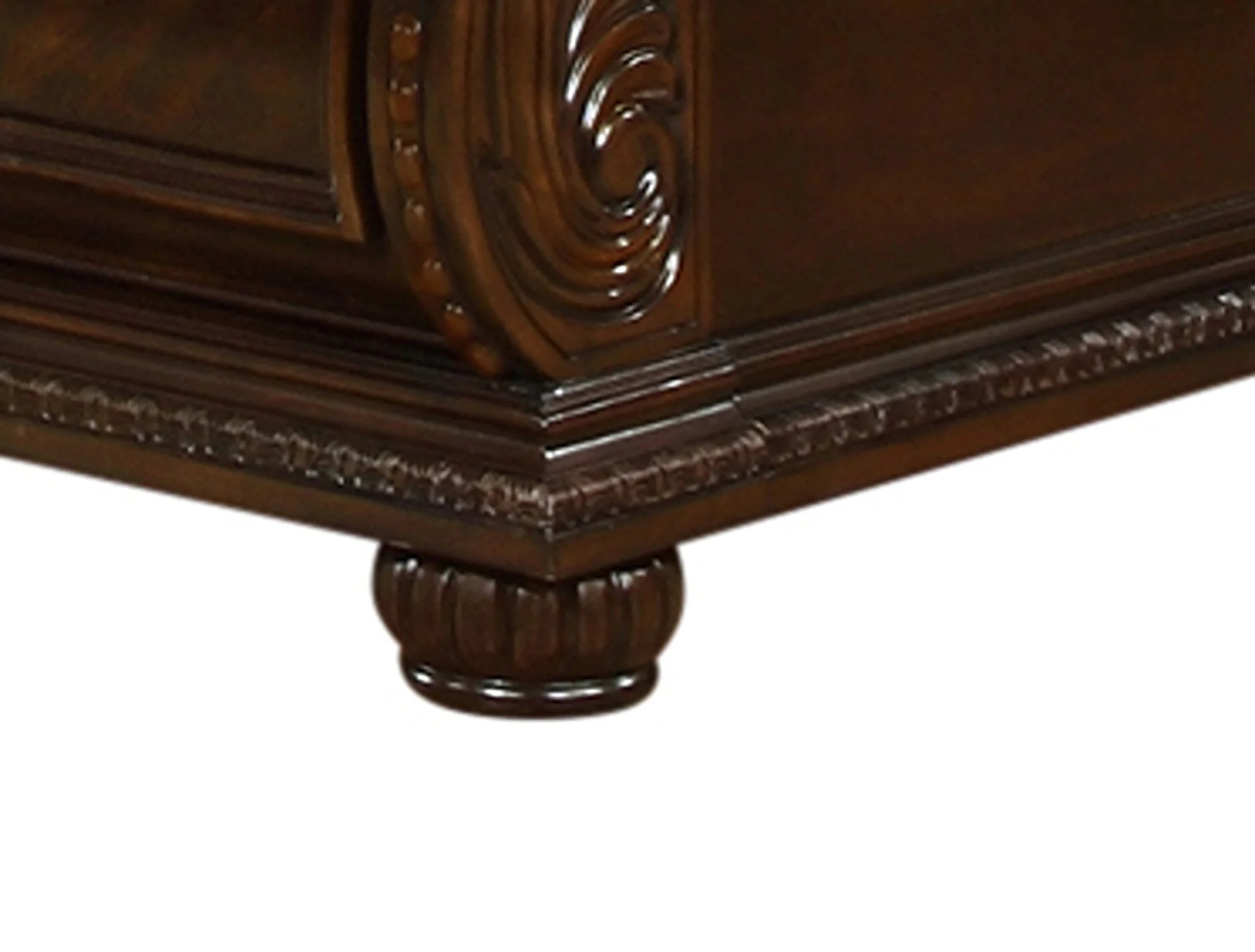 Roma 5 Pc Queen Bed Dark Walnut - Image 5