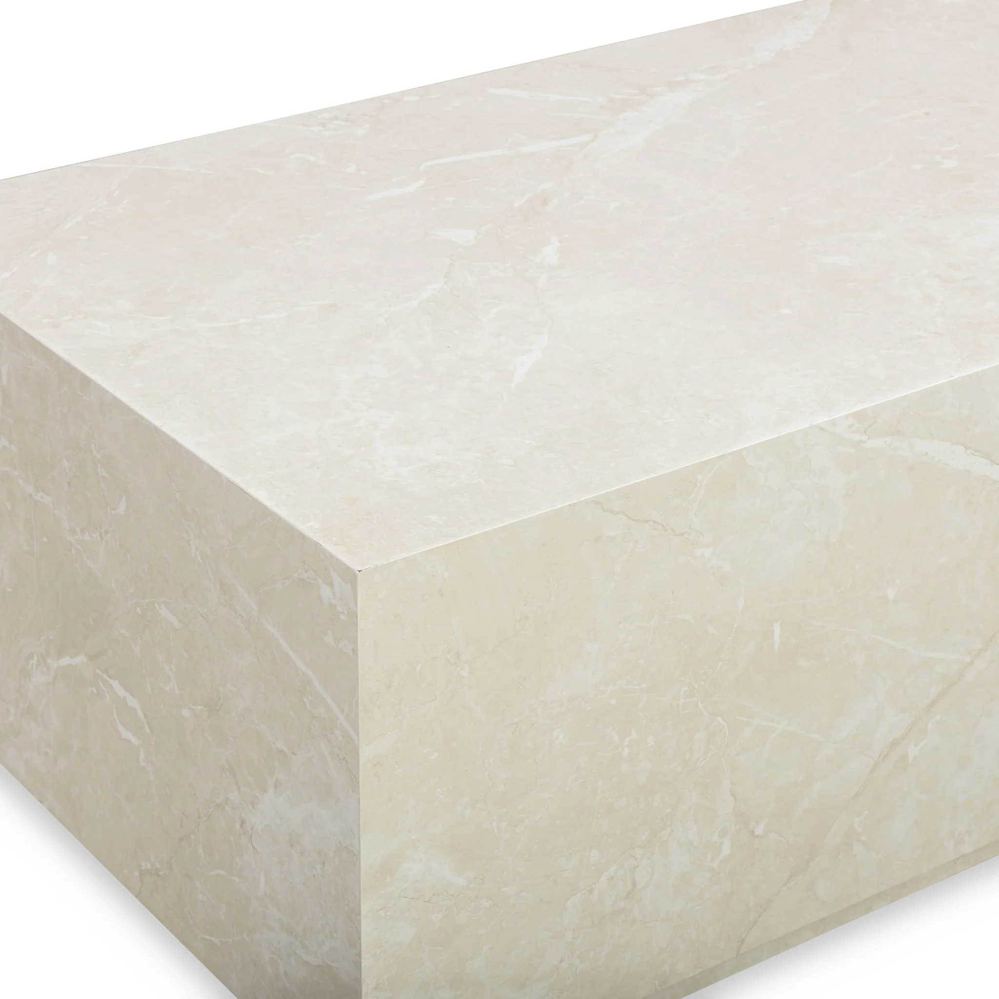 Romy Cream Travertine Coffee Table - Image 4
