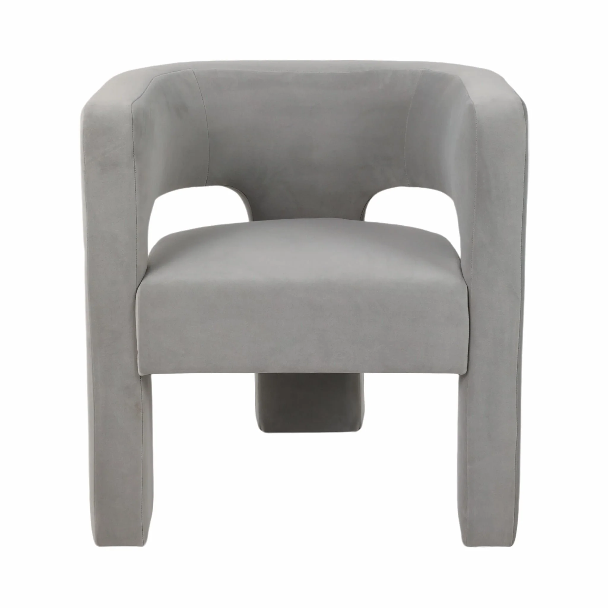 Round Back Chair, Gray