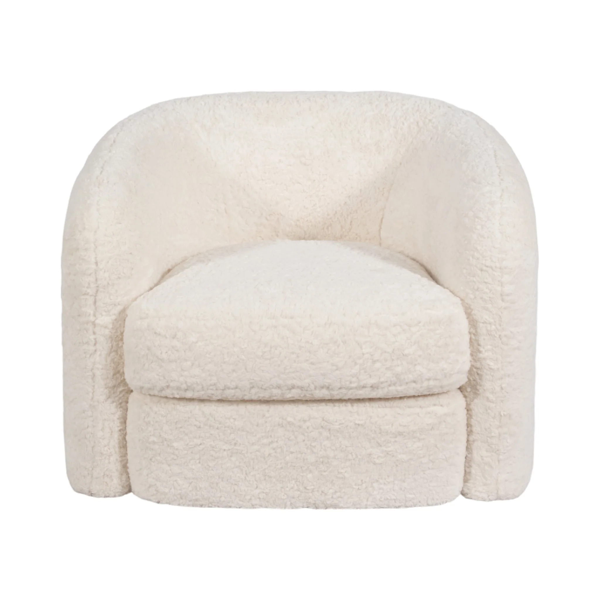Roundback Accent Chair, Ivory
