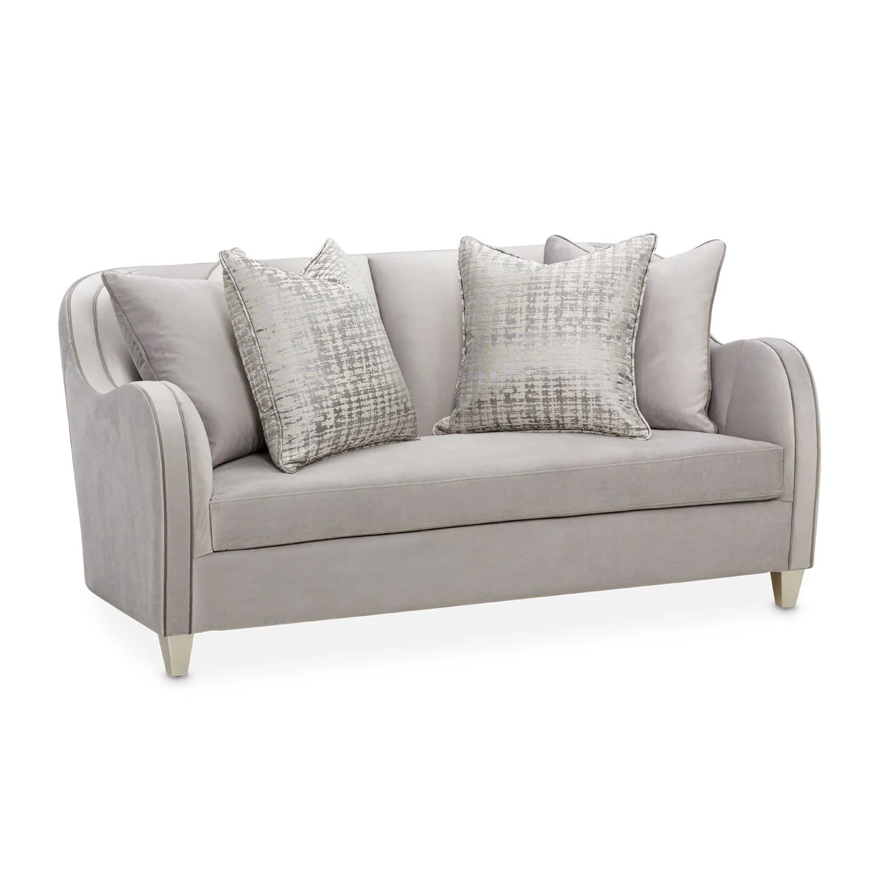 Roxbury Park Velvet Loveseat - Steel/Slate - Image 2