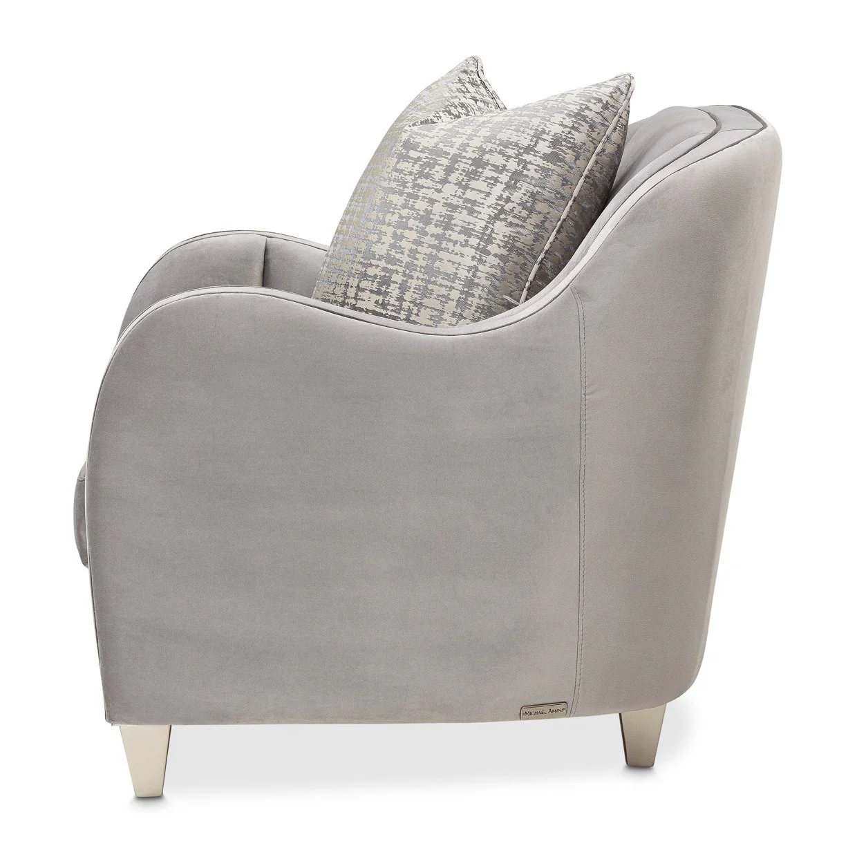 Roxbury Park Velvet Matching Chair - Steel/Slate - Image 7
