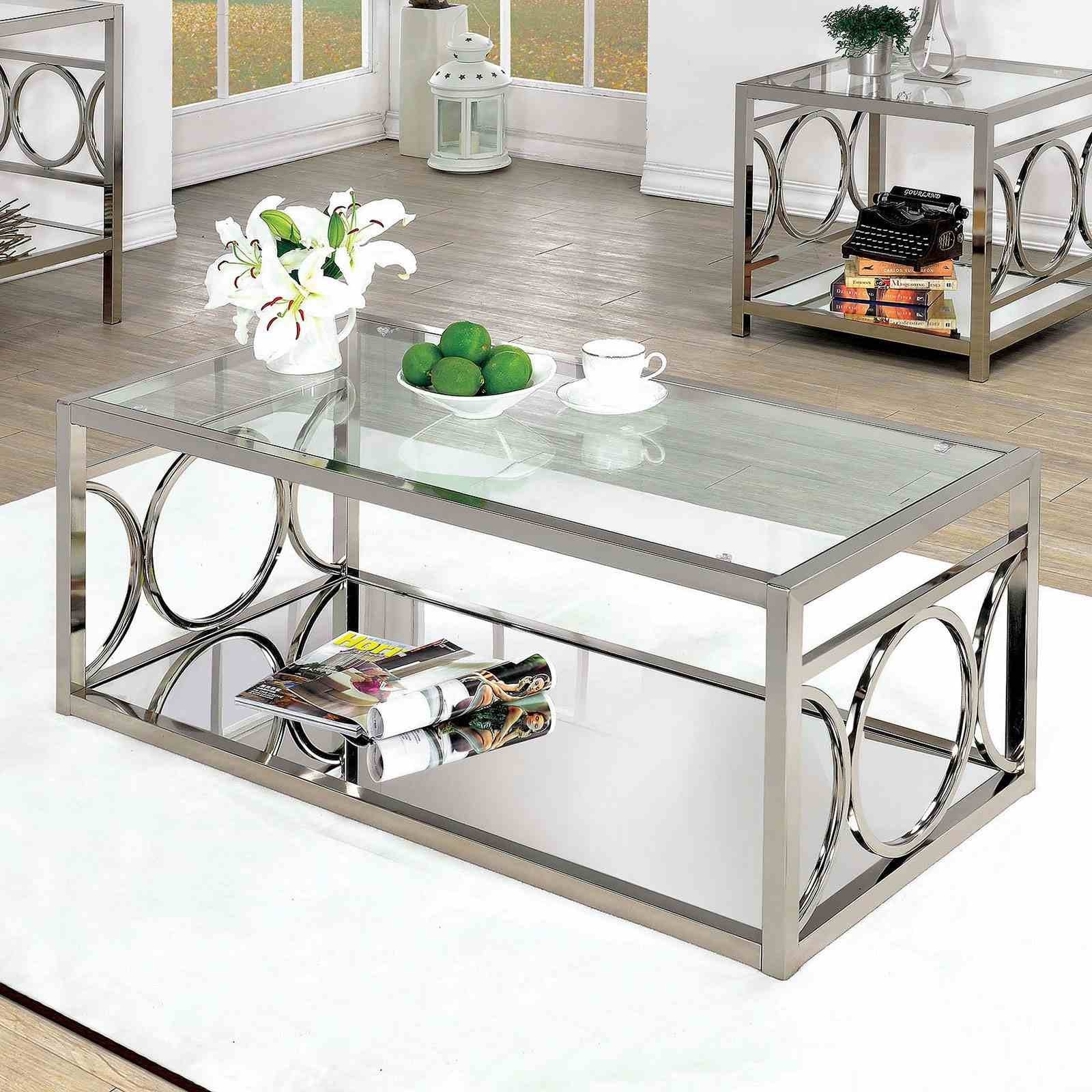 Rylee Coffee Table, Chrome