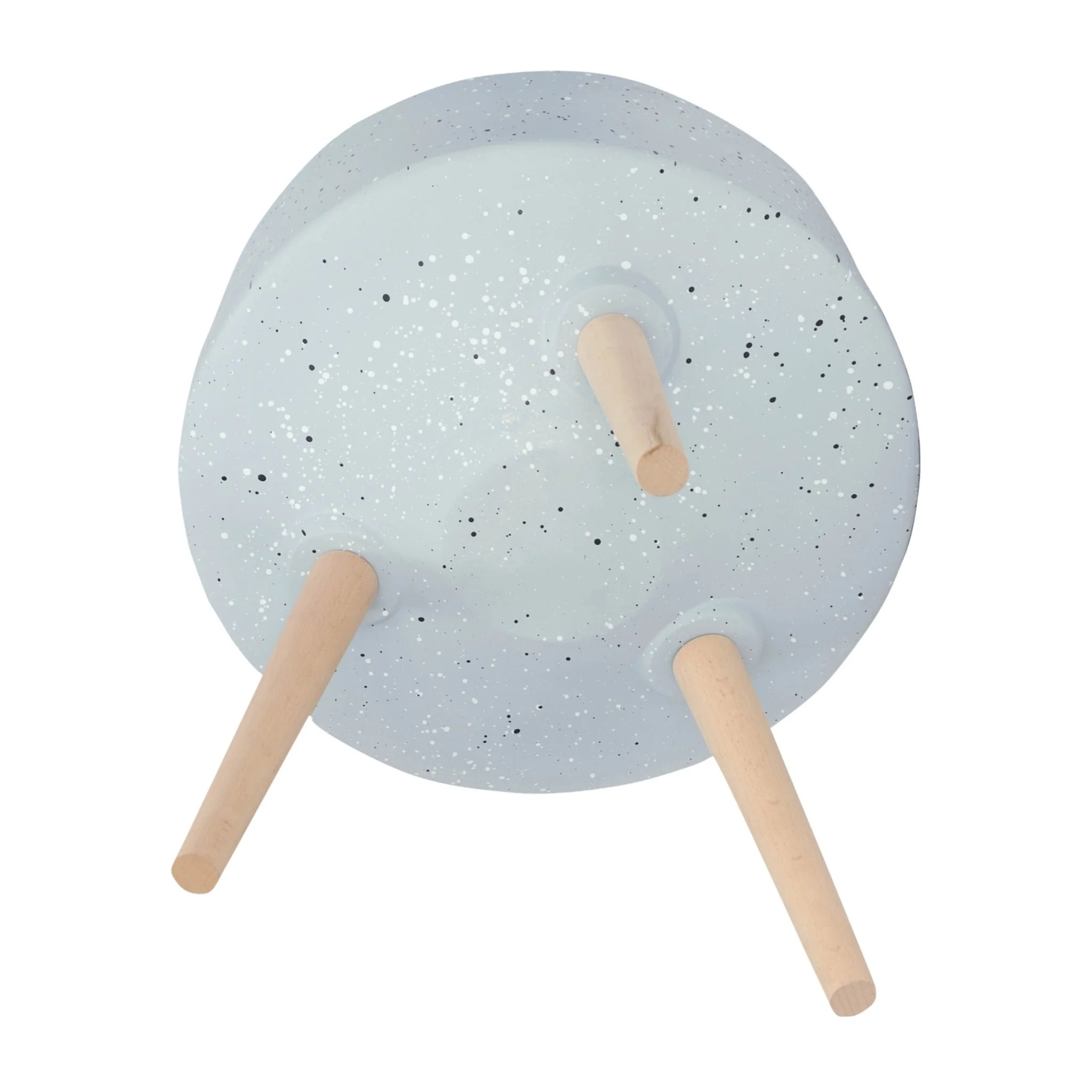 S/2 11/15" Terrazzo Planter W/ Wood Legs, Gray - Image 5