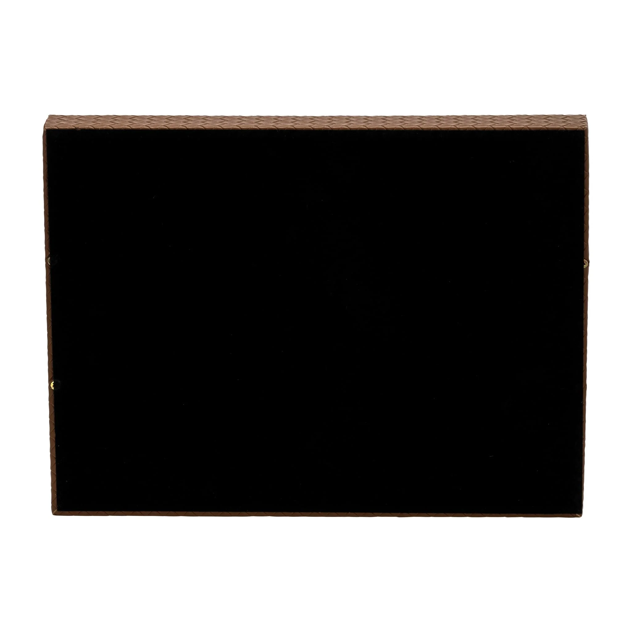 S/2 16/18"l Faux Leather Weave Trays, Cognac - Image 8