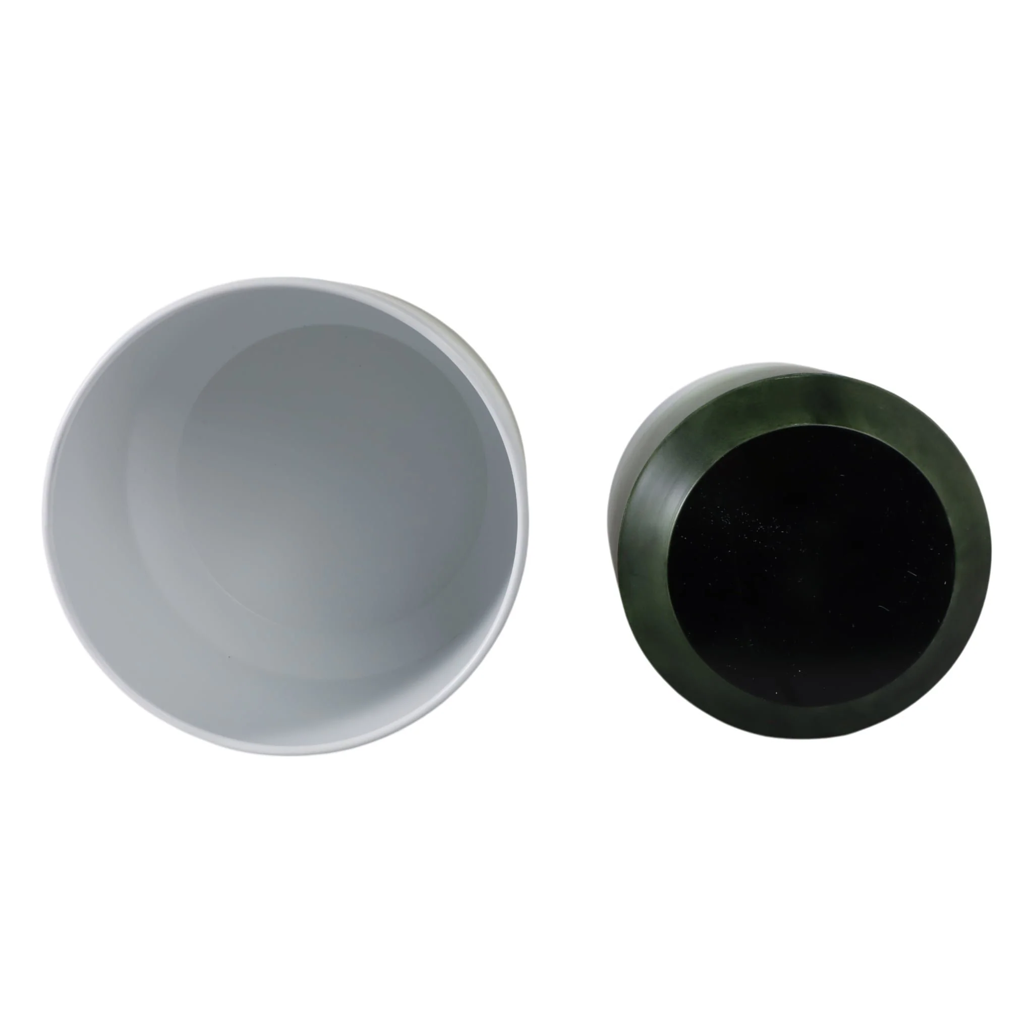 S/2 19/23" Gradient Metal Planters On Stands, Gree - Image 7
