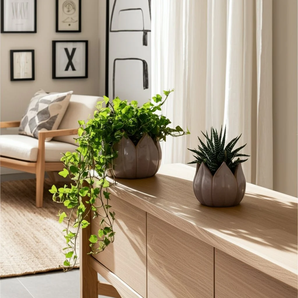 S/2 5/8" Petal Planters, Lavender - Image 4