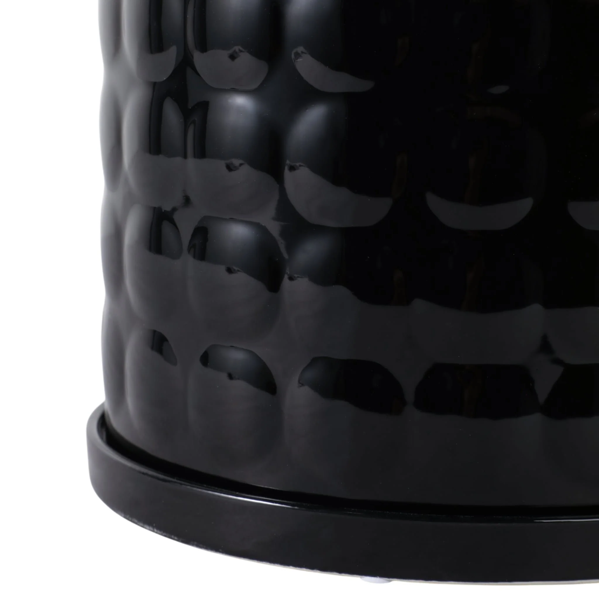 S/2 6/8" Bubble Planter, Black - Image 5