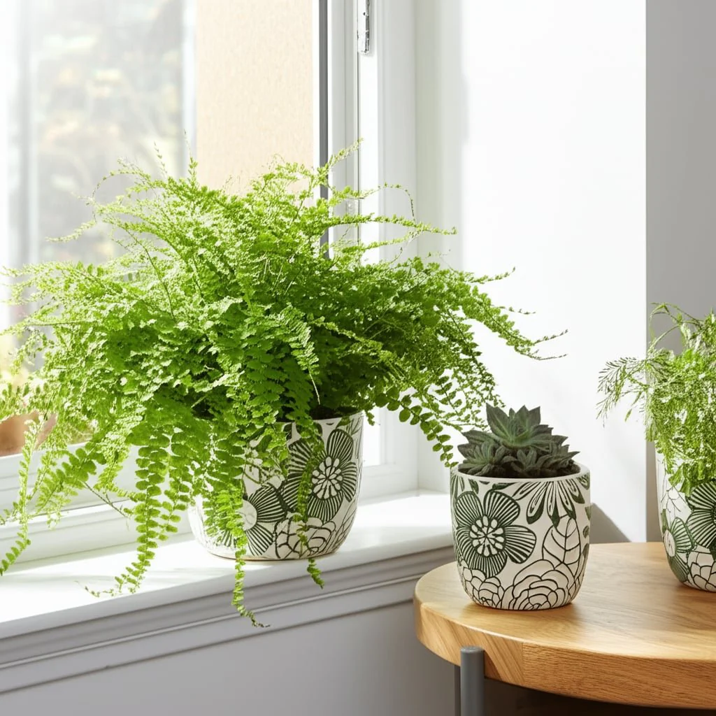 S/2 6/8" Flower Power Planters, White/ Green - Image 13