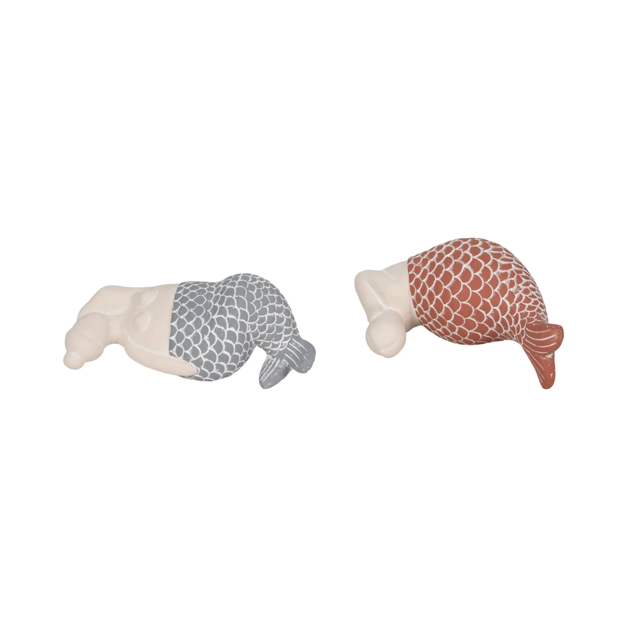 S/2 7" Sunning Mermaids, Blue/red - Image 6
