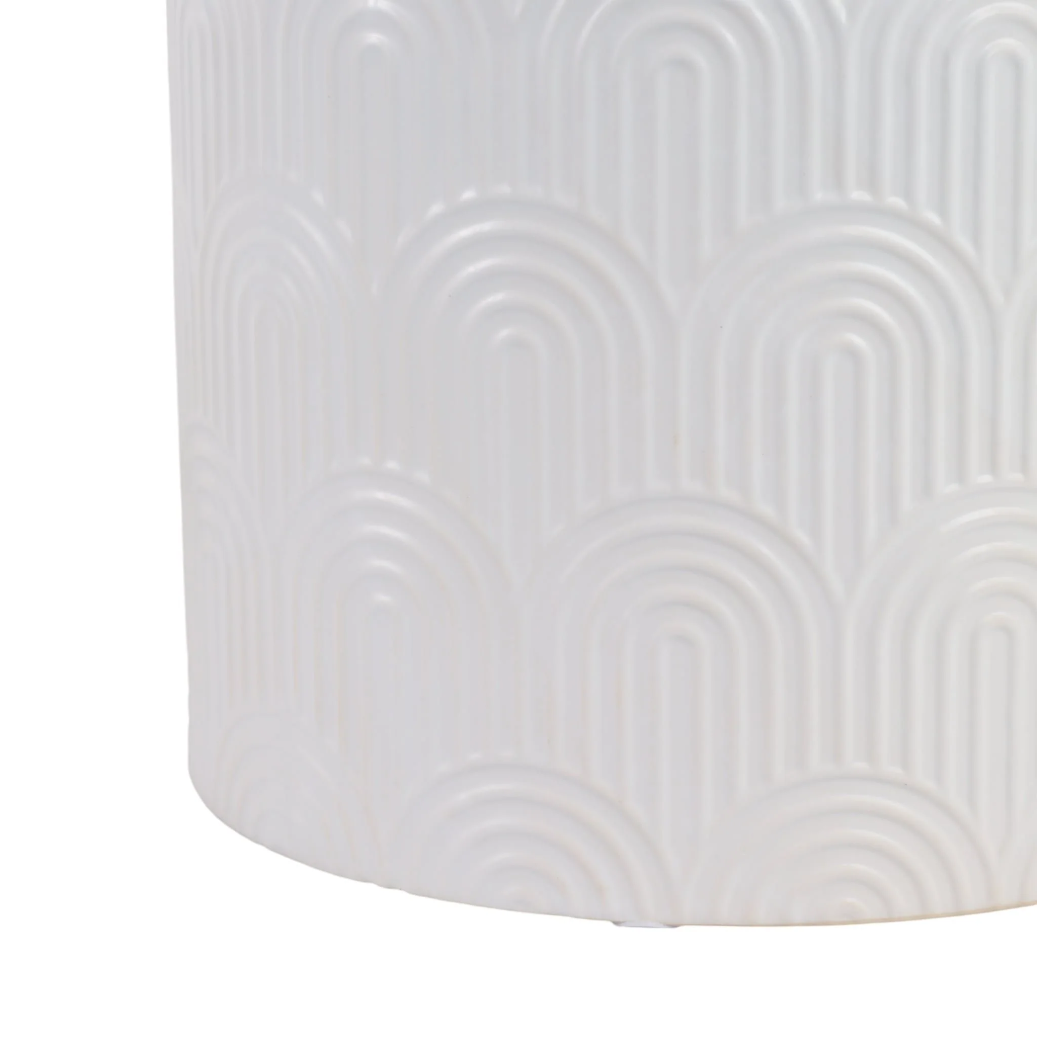 S/2 9/12" Arch Planters, White - Image 4