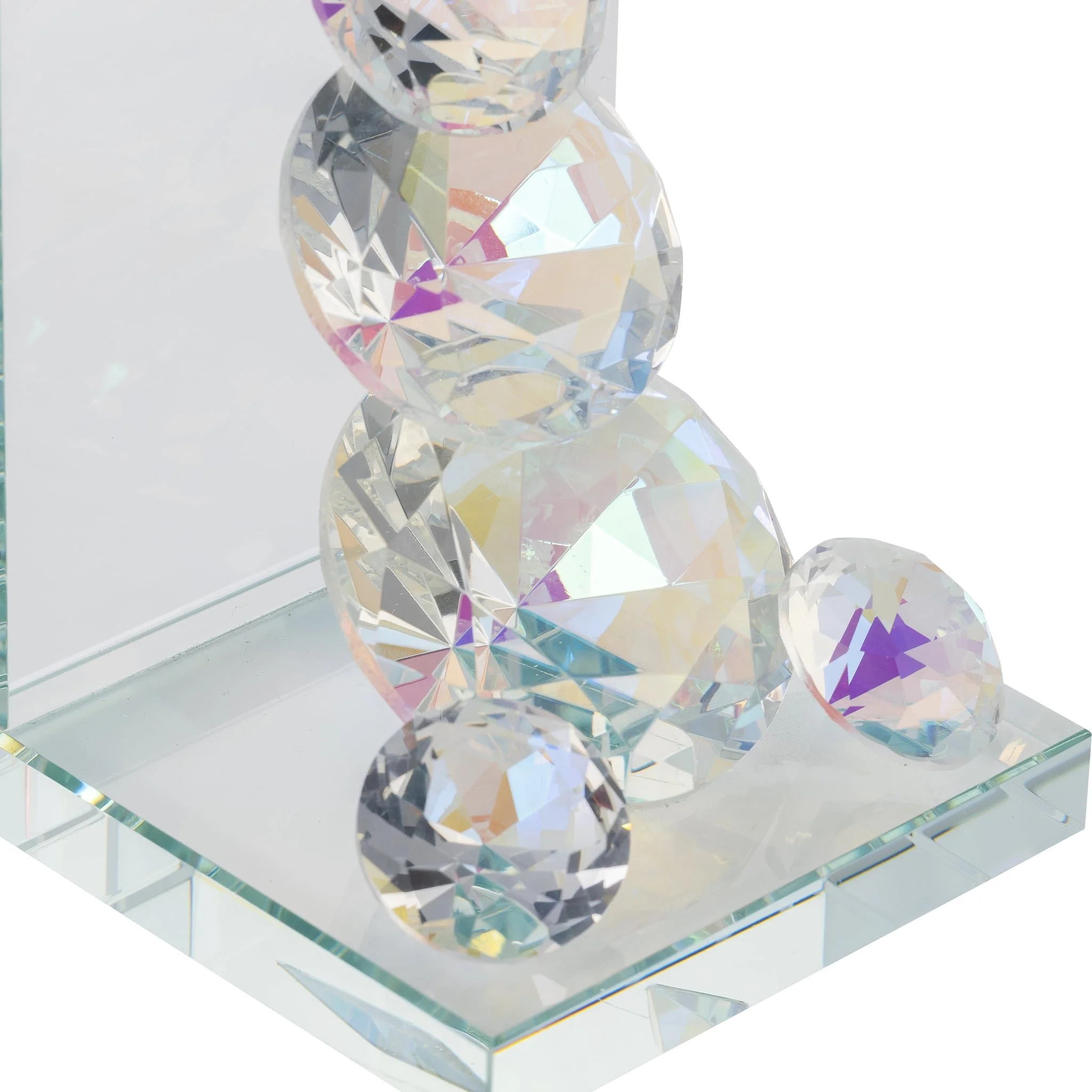 S/2 Crystal Diamond Bookends, Rainbow - Image 5