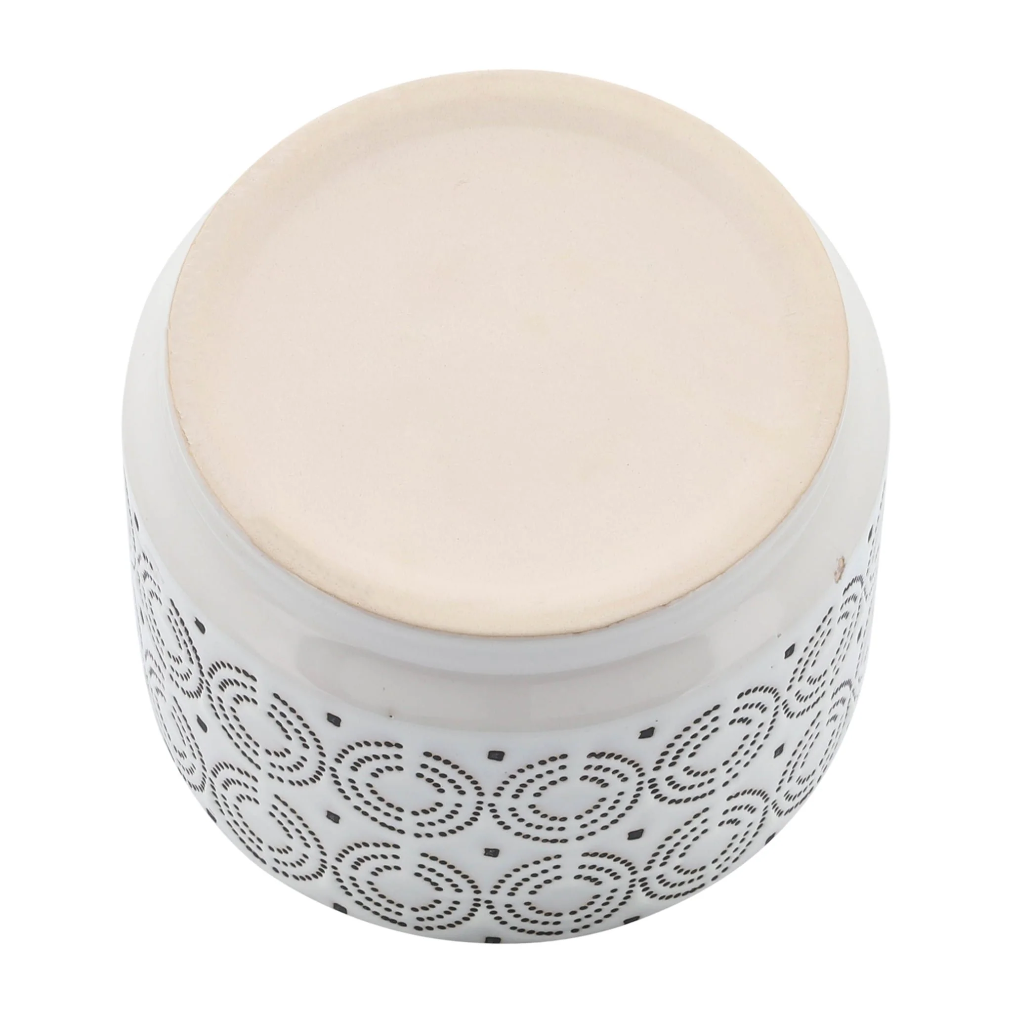 S/2 Swirls Citronella Candle, 7" Gray/white 27oz - Image 6