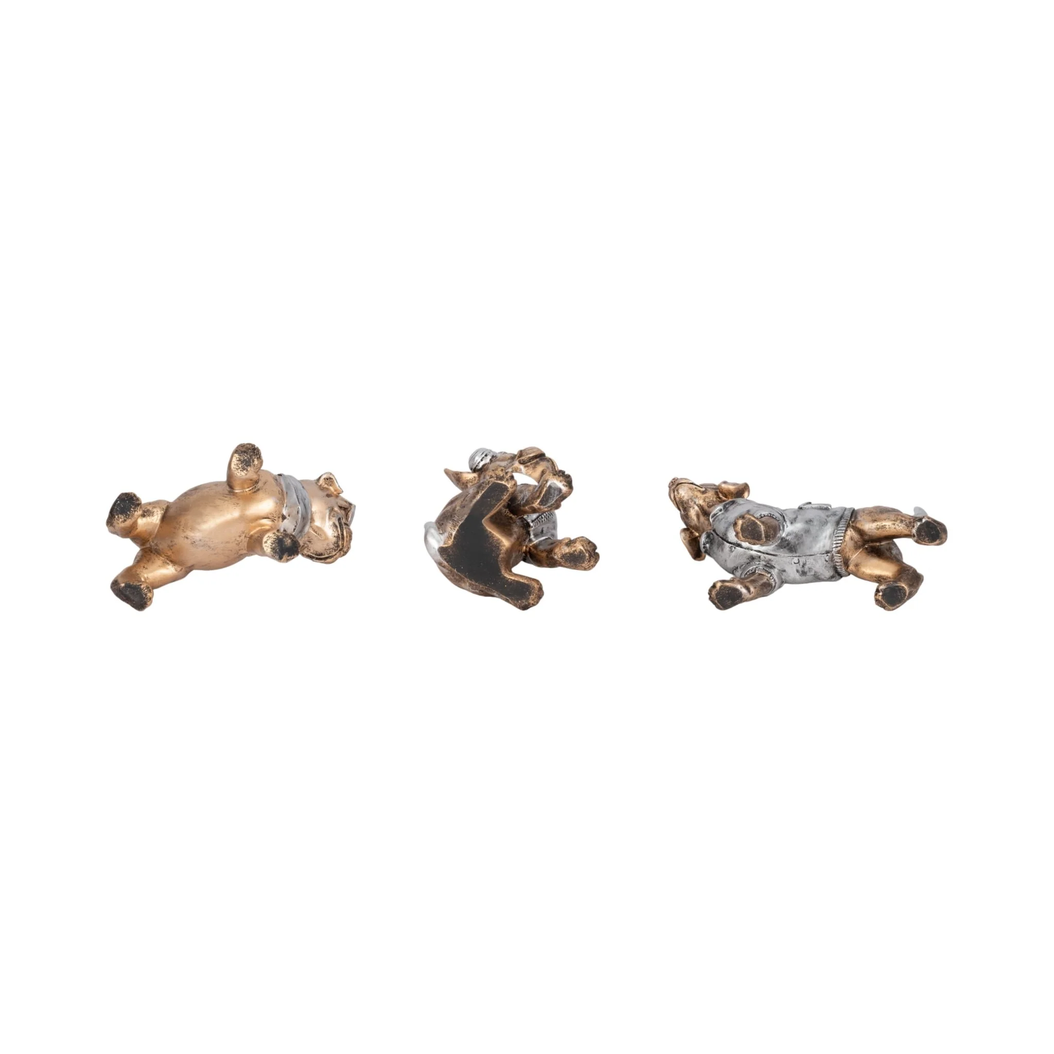 S/3 10" Cool Dogs Decor, Gold - Image 7