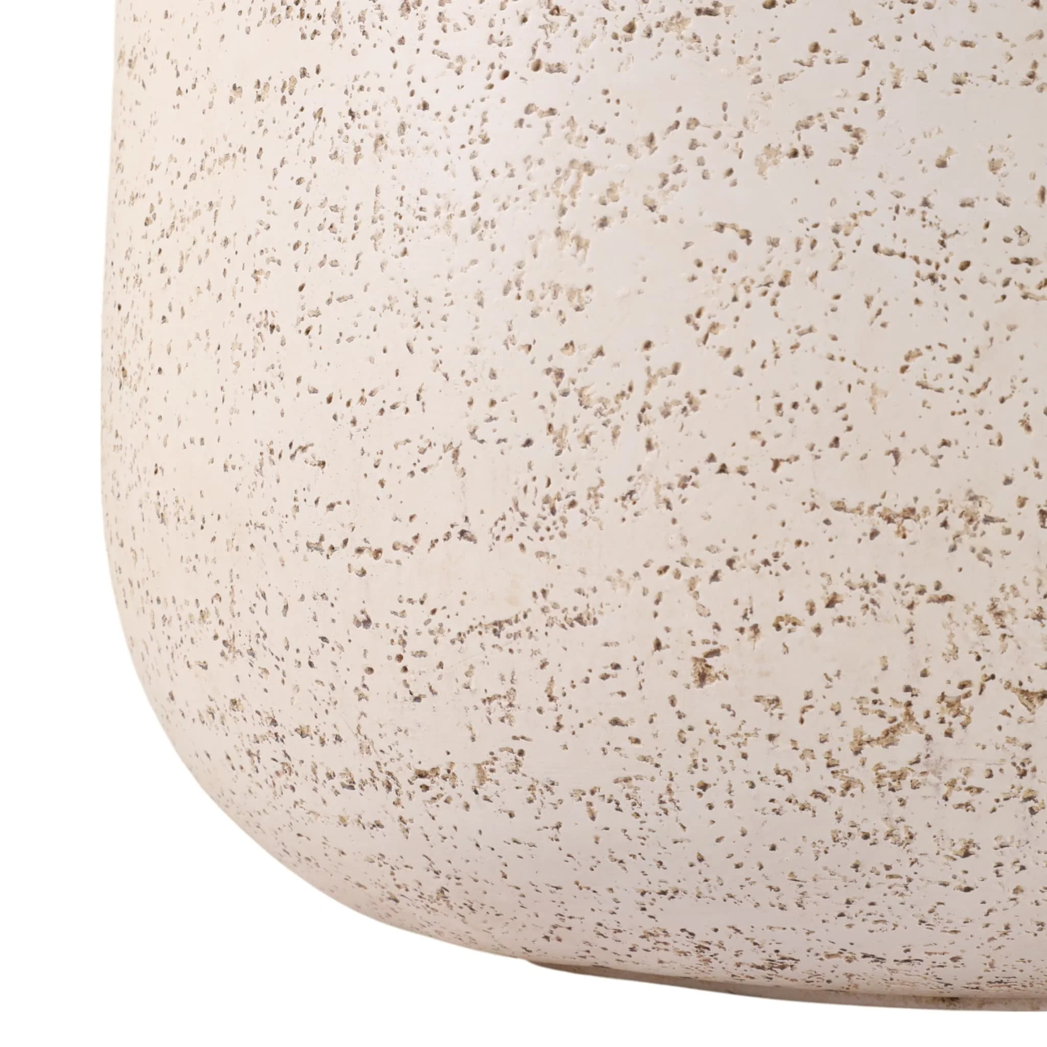 S/3 11/14/18" Resin Cement Texture Planters, Ivory - Image 3
