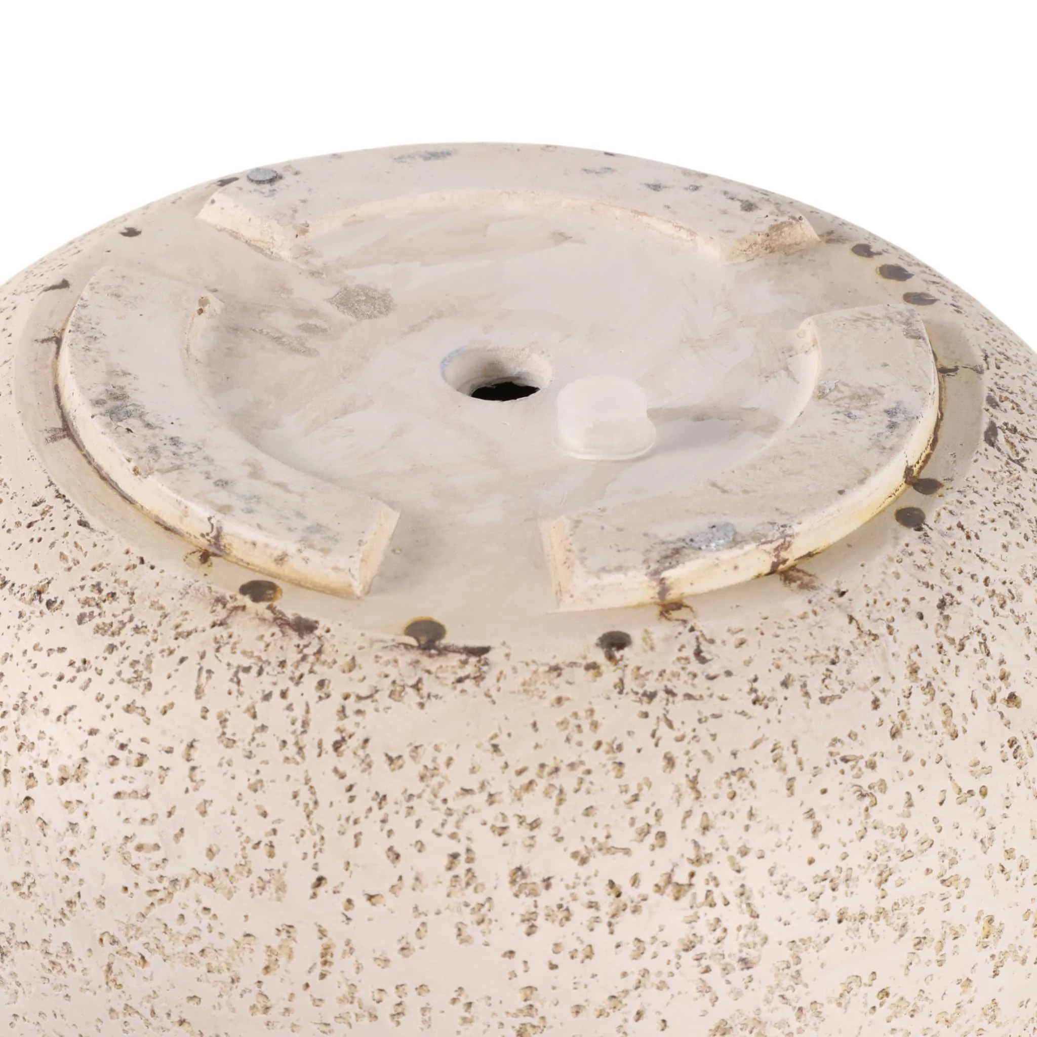 S/3 11/14/18" Resin Cement Texture Planters, Ivory - Image 7