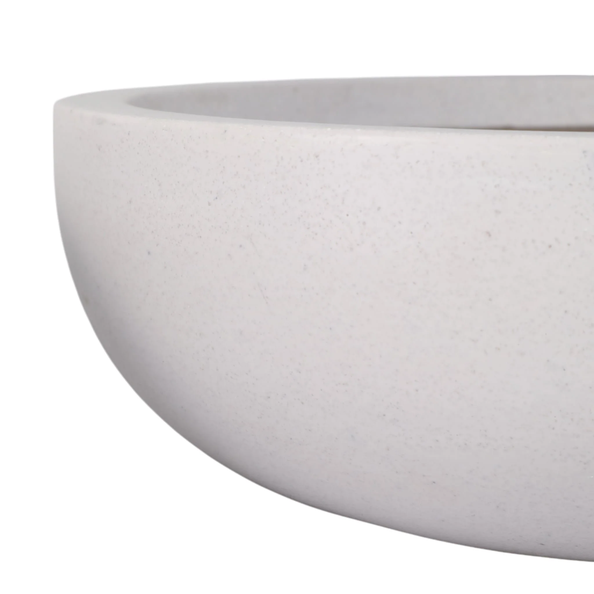 S/3 13/17/21" Low Bowl Planters, White - Image 3