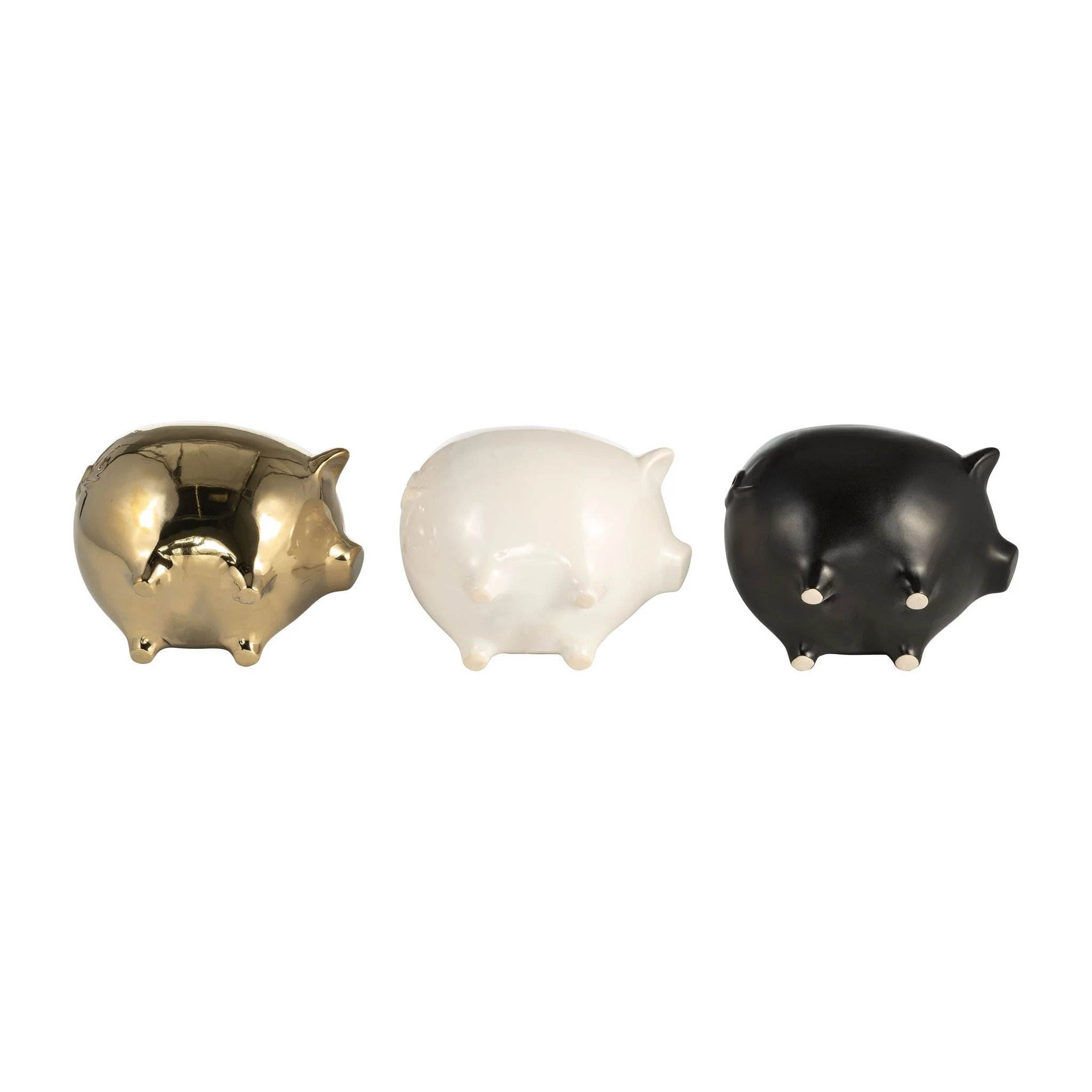 S/3 7" 9 Oz Vanilla Sandalwood Pig Candle, Multi - Image 7
