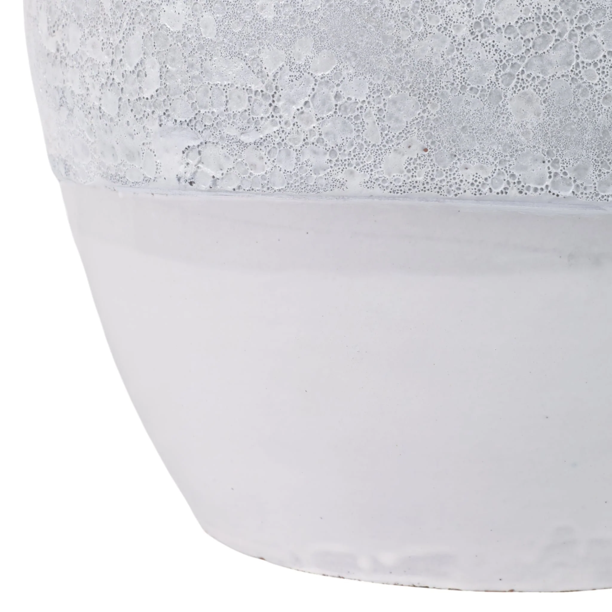 S/3 8/11/15" Lava & Glazed Ombre Planters, Ivory - Image 4