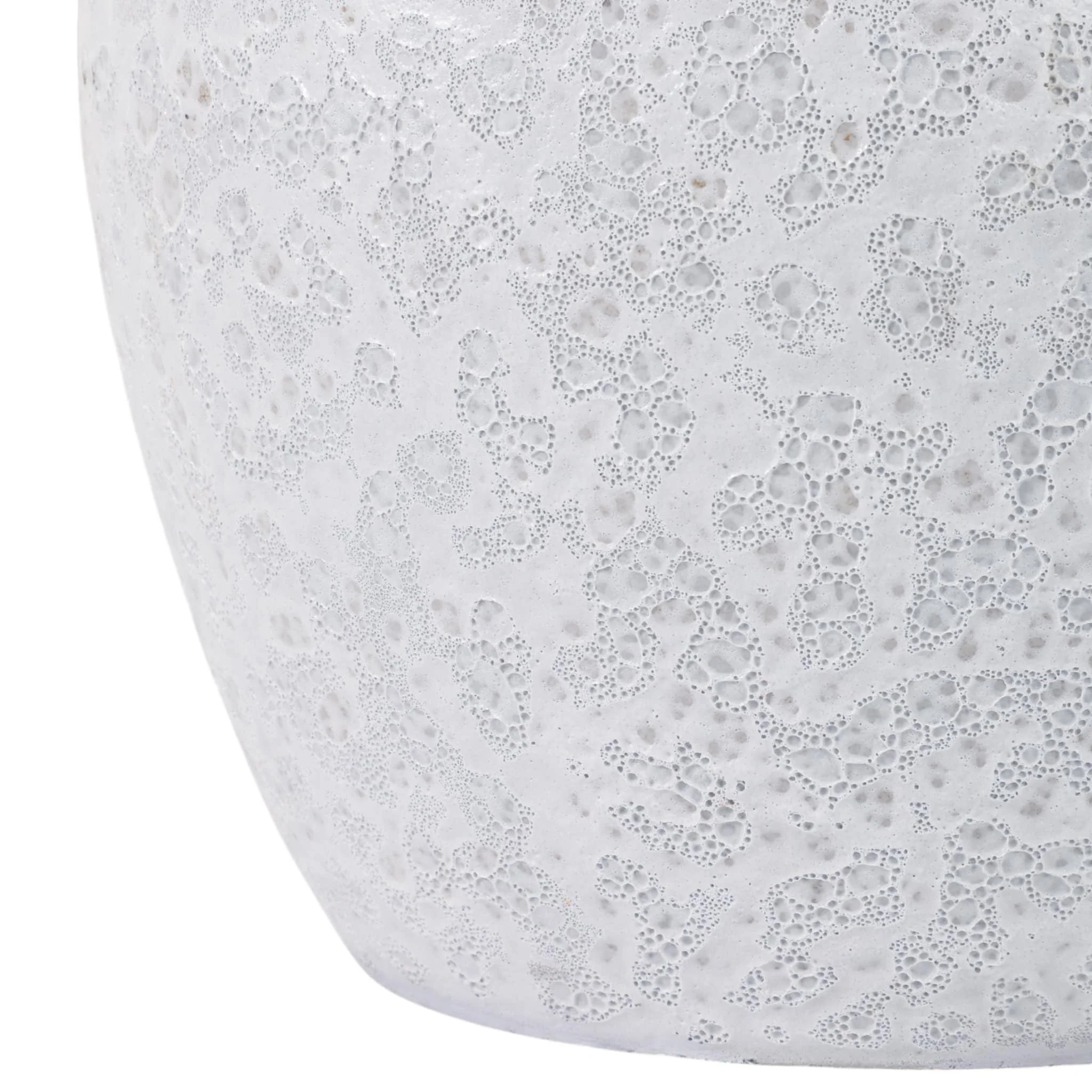 S/3 8/11/15" Lava Planters, White - Image 3