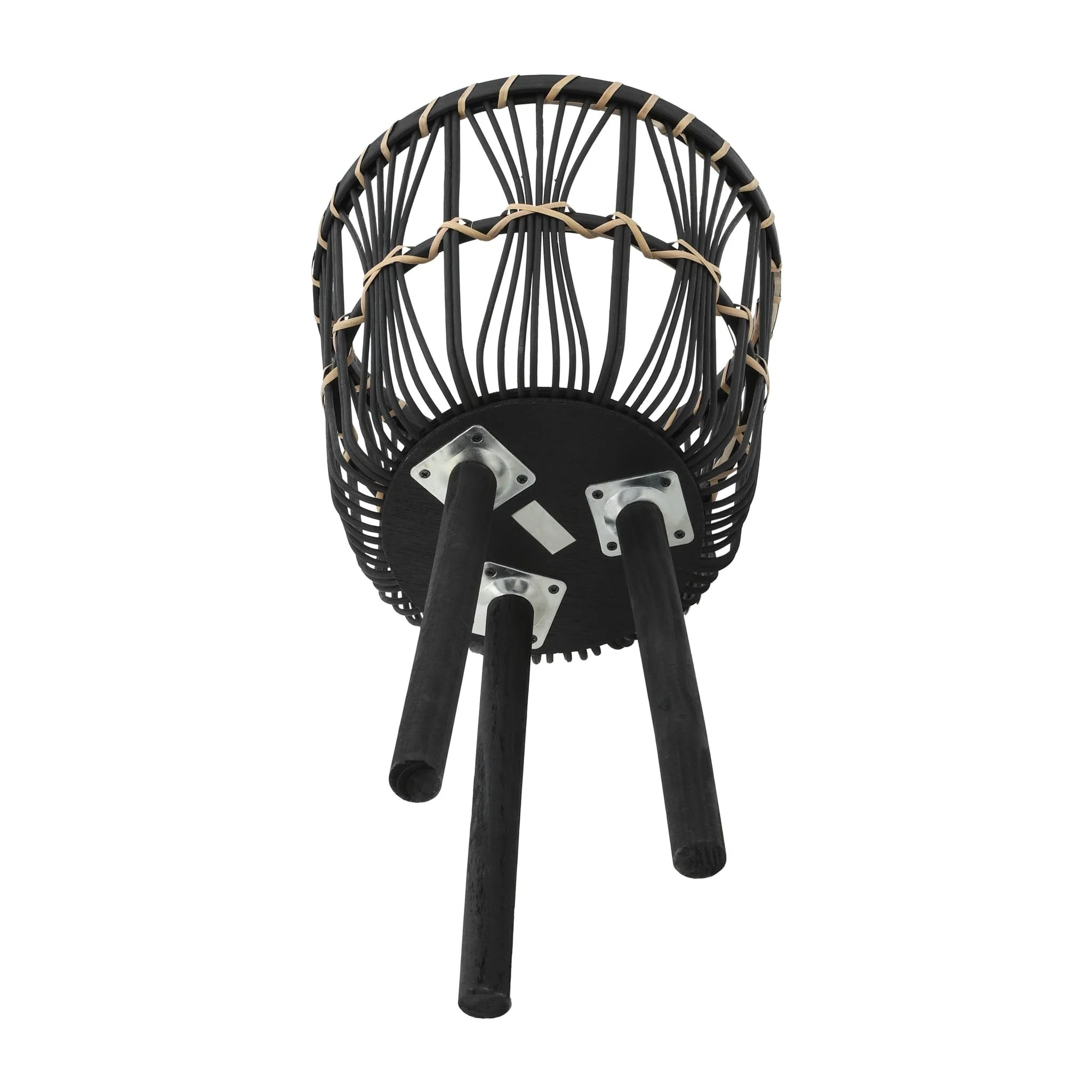 S/3 Bamboo Planters 11/13/15", Black - Image 5