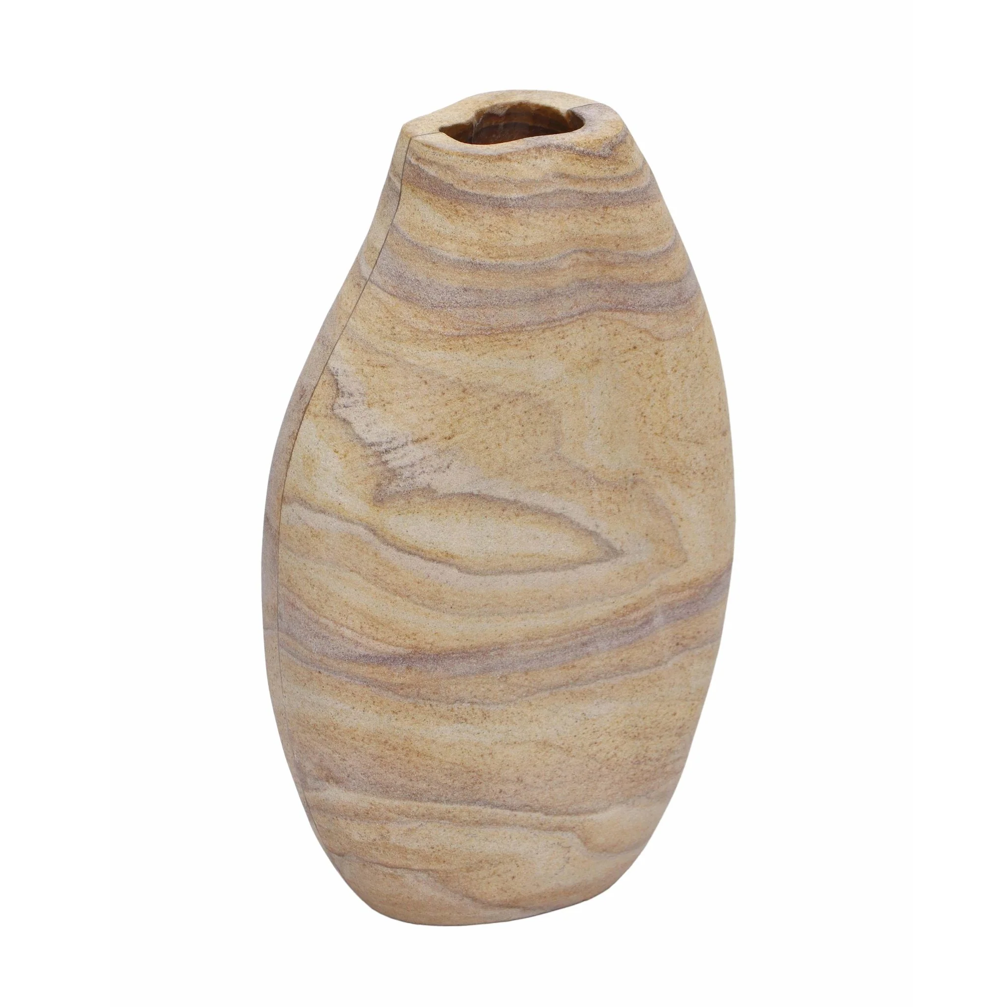 Saava Sandstone Curved Vase - Image 2