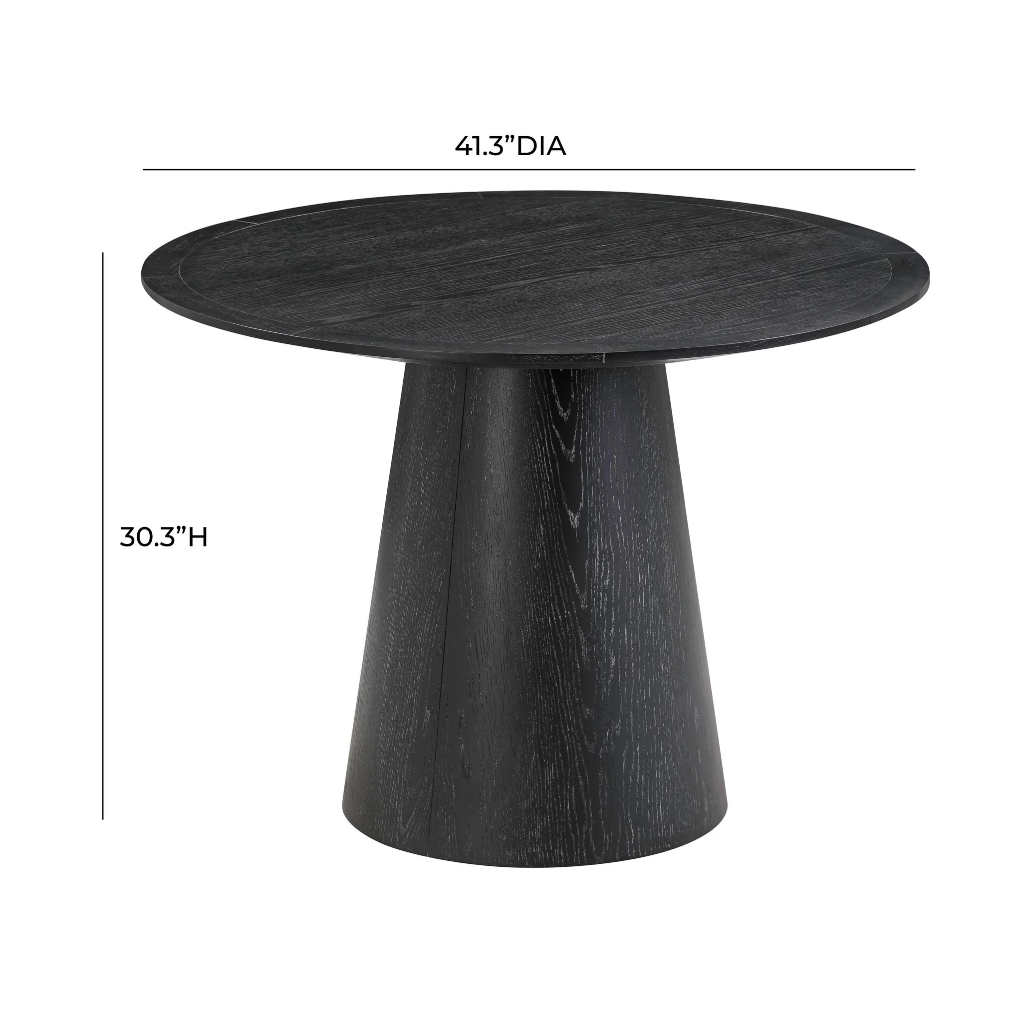 Sahara Black Oak Round Dining Table - Image 6
