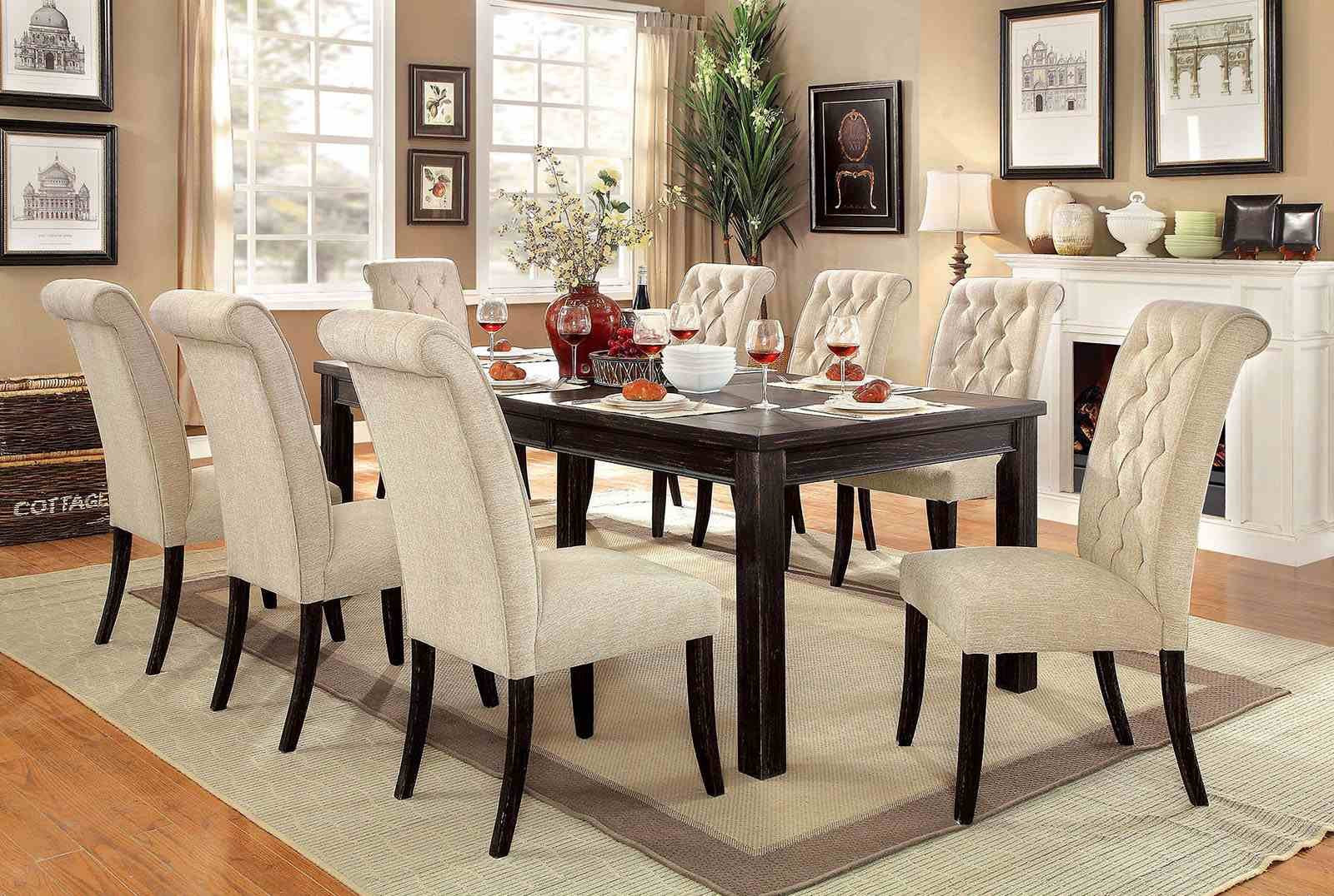 Sania 9 Pc. Dining Table Set - Image 2