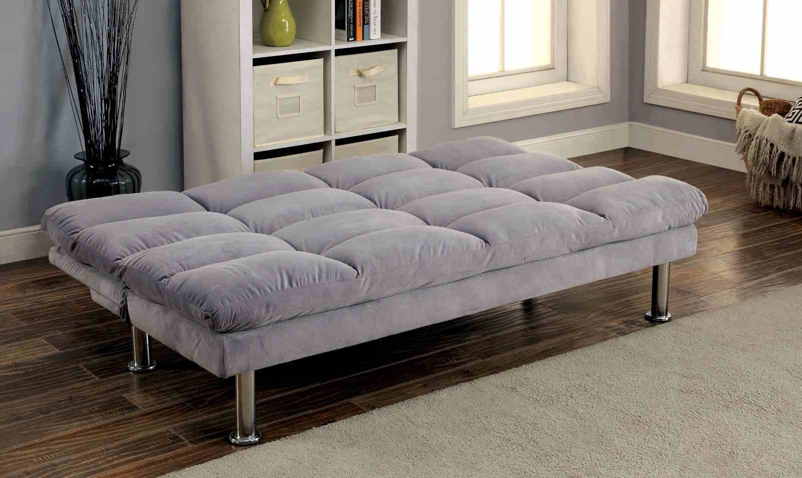 Saratoga Futon Sofa, Light Gray - Image 2