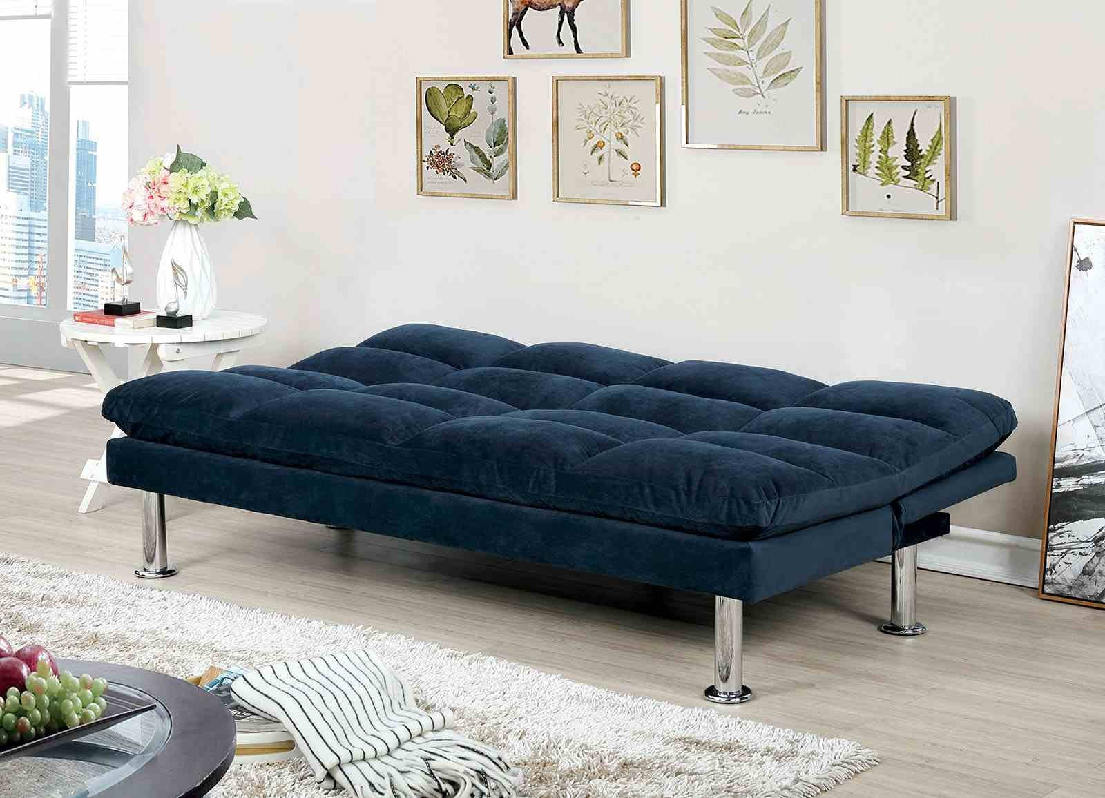 Saratoga Futon Sofa, Navy - Image 2