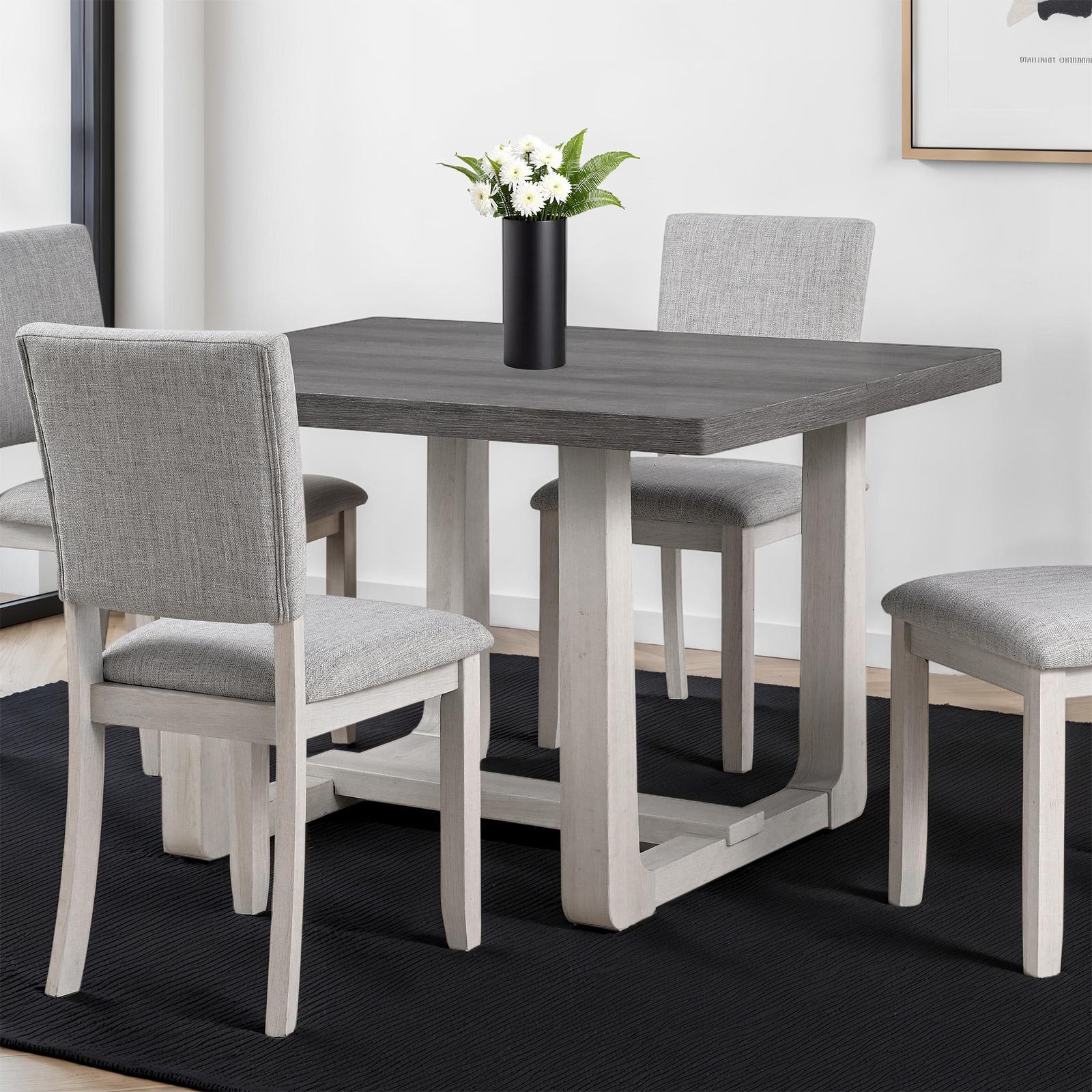 Sauro Dining Table, Gray