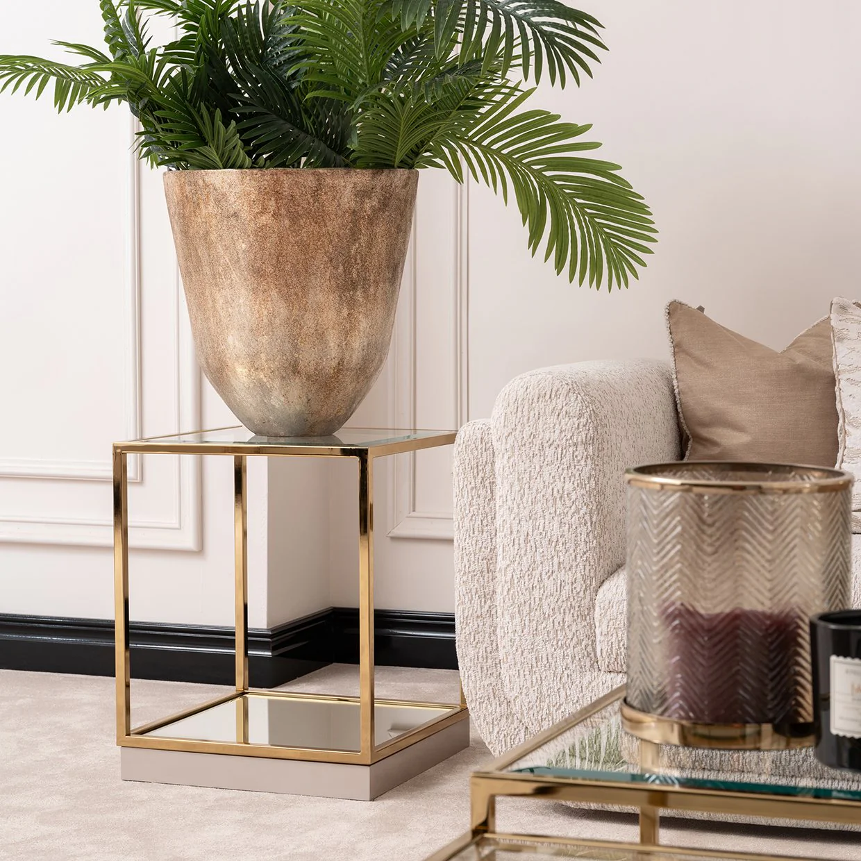 Savannah Breeze End Table - Bright Gold - Image 5
