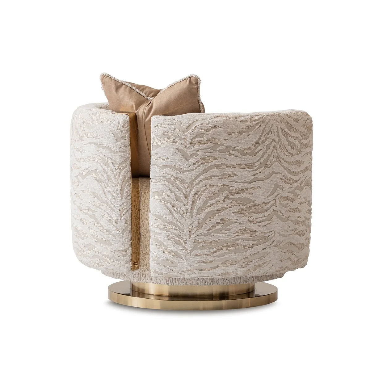 Savannah Breeze Swivel Chair - Cashmere/Bright Gold - Image 2