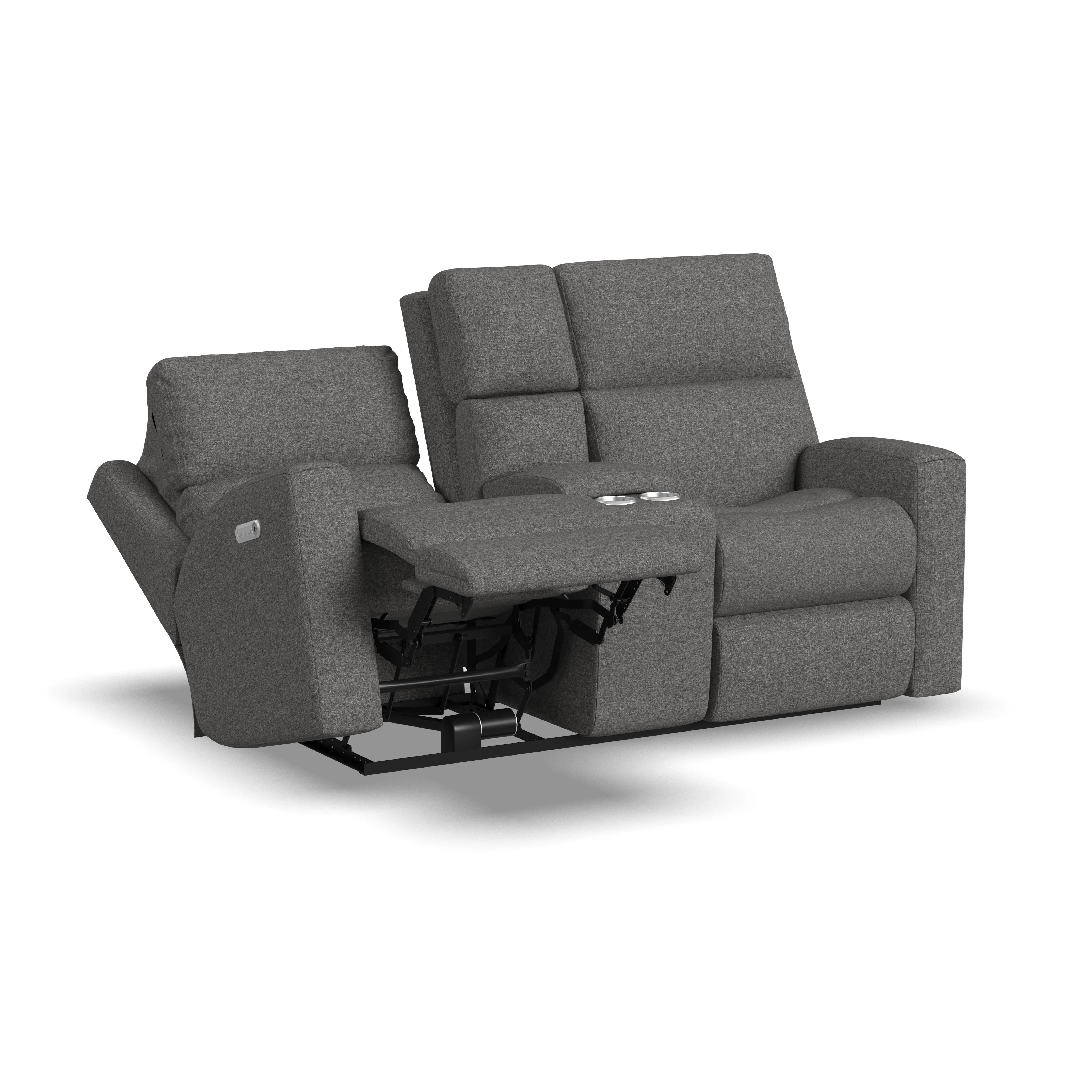 Score 2805-601L Power Reclining Loveseat with Console & Power Headrests & Lumbar - Image 6