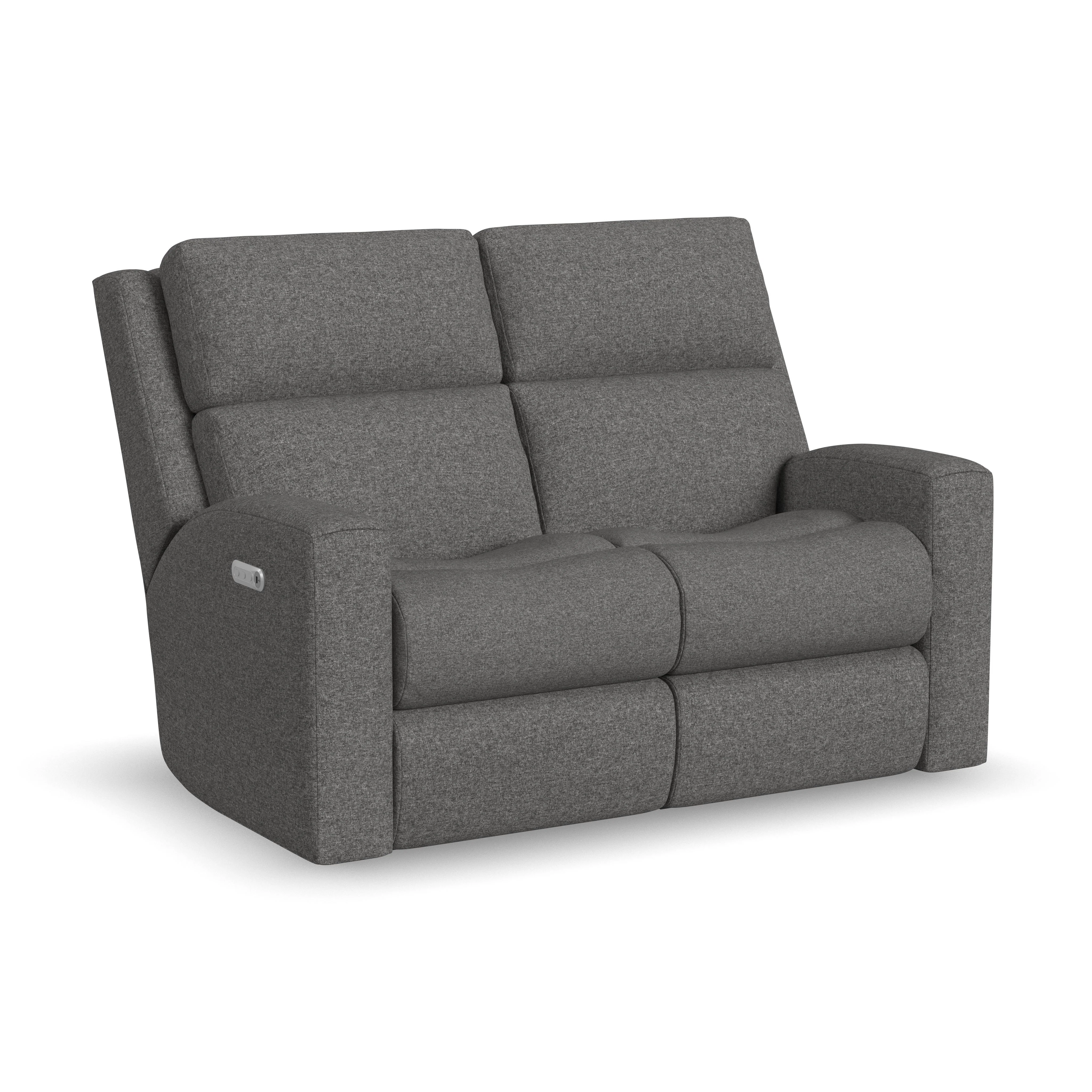 Score 2805-60L Power Reclining Loveseat with Power Headrests & Lumbar