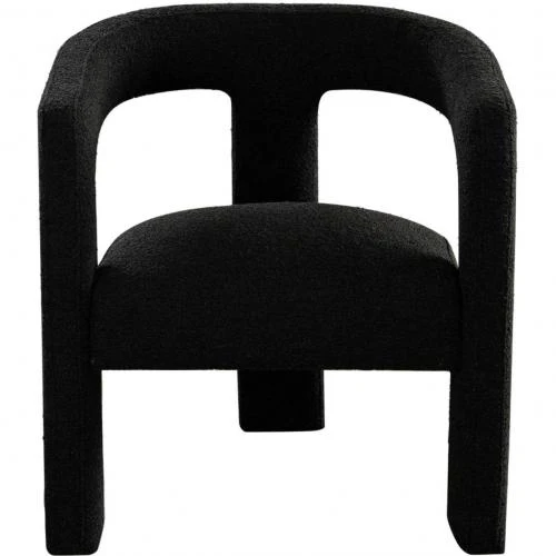 Scout Dining/Accent Chair in Black Boucle Fabric