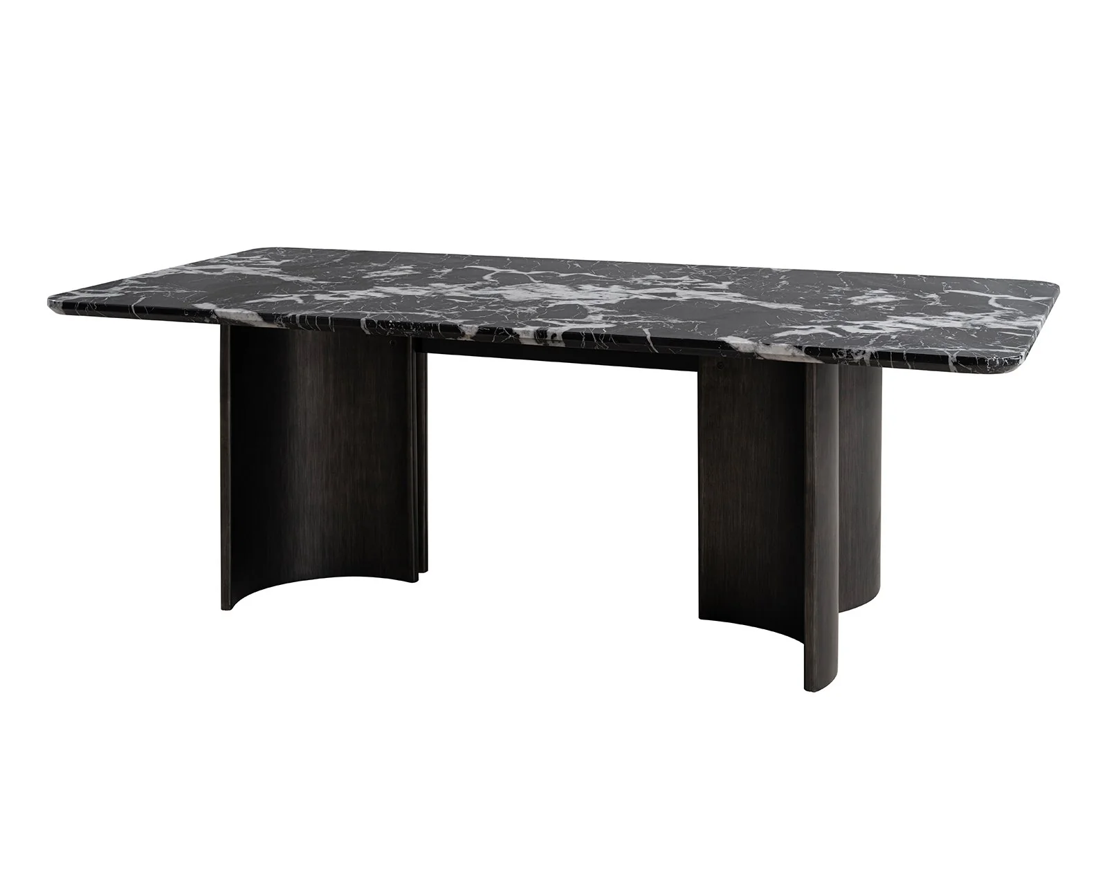 Selsey 7 Pc. Dining Table Set W/ Black Chair - Image 4