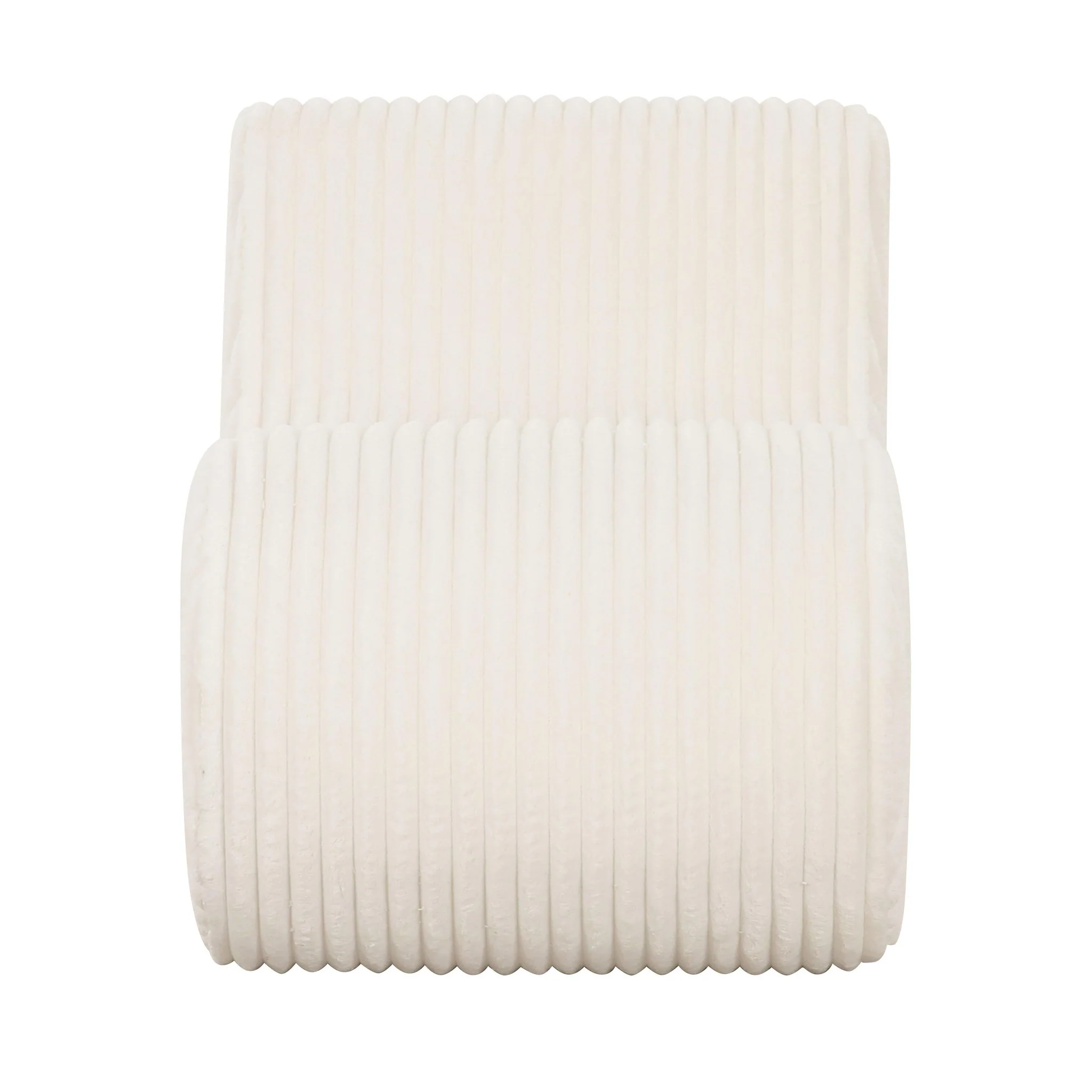 Senna Cream Oversized Corduroy Accent Chair - Image 3
